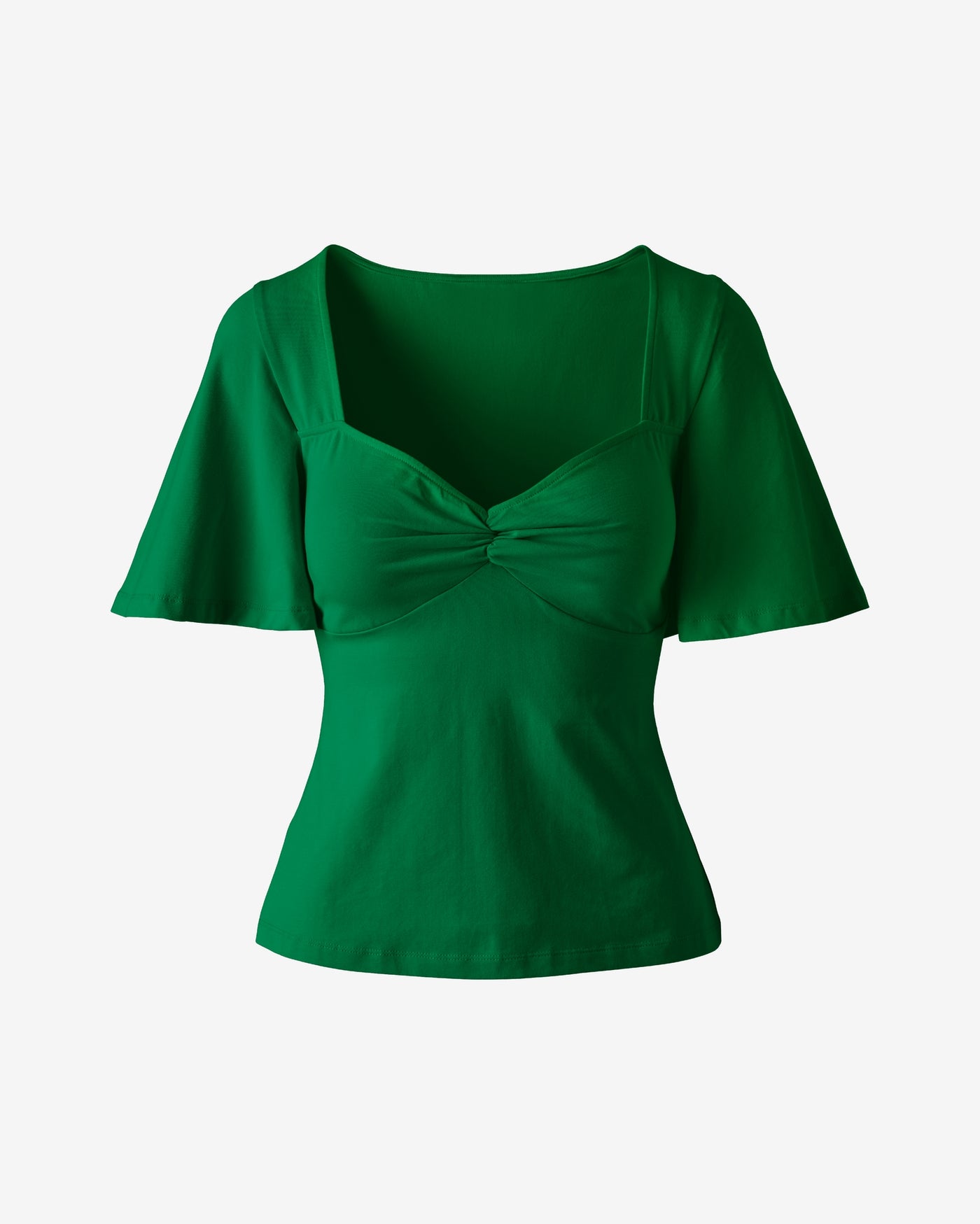 So Sexy Sweetheart Short Sleeve Knit Top Monaco Green