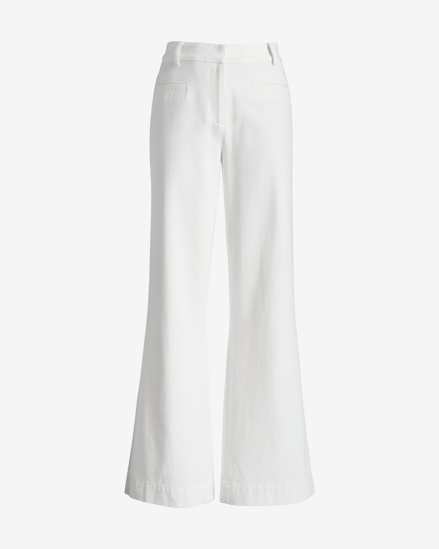 Textured Trouser Pant White