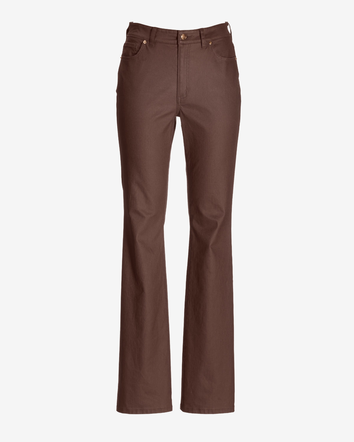 Monterey Coated High Rise Bootcut Jean Safari Brown