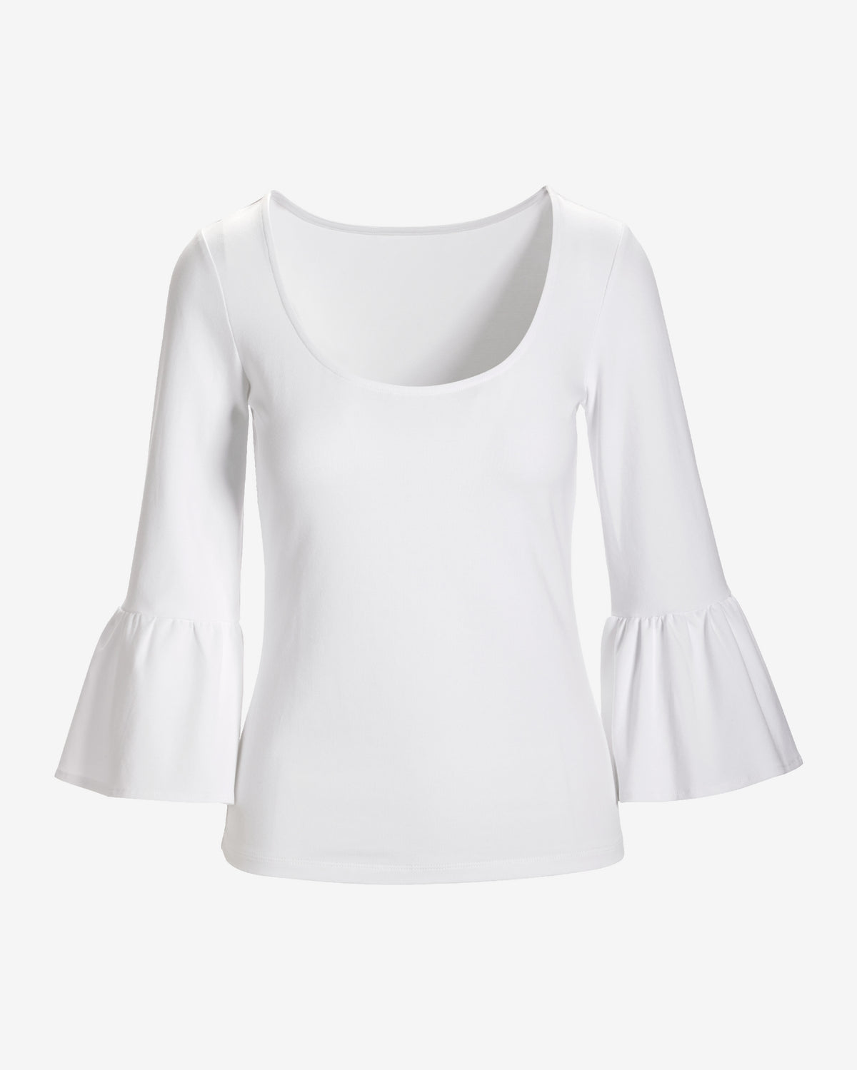 So Sexy Bell Sleeve Top Pure White