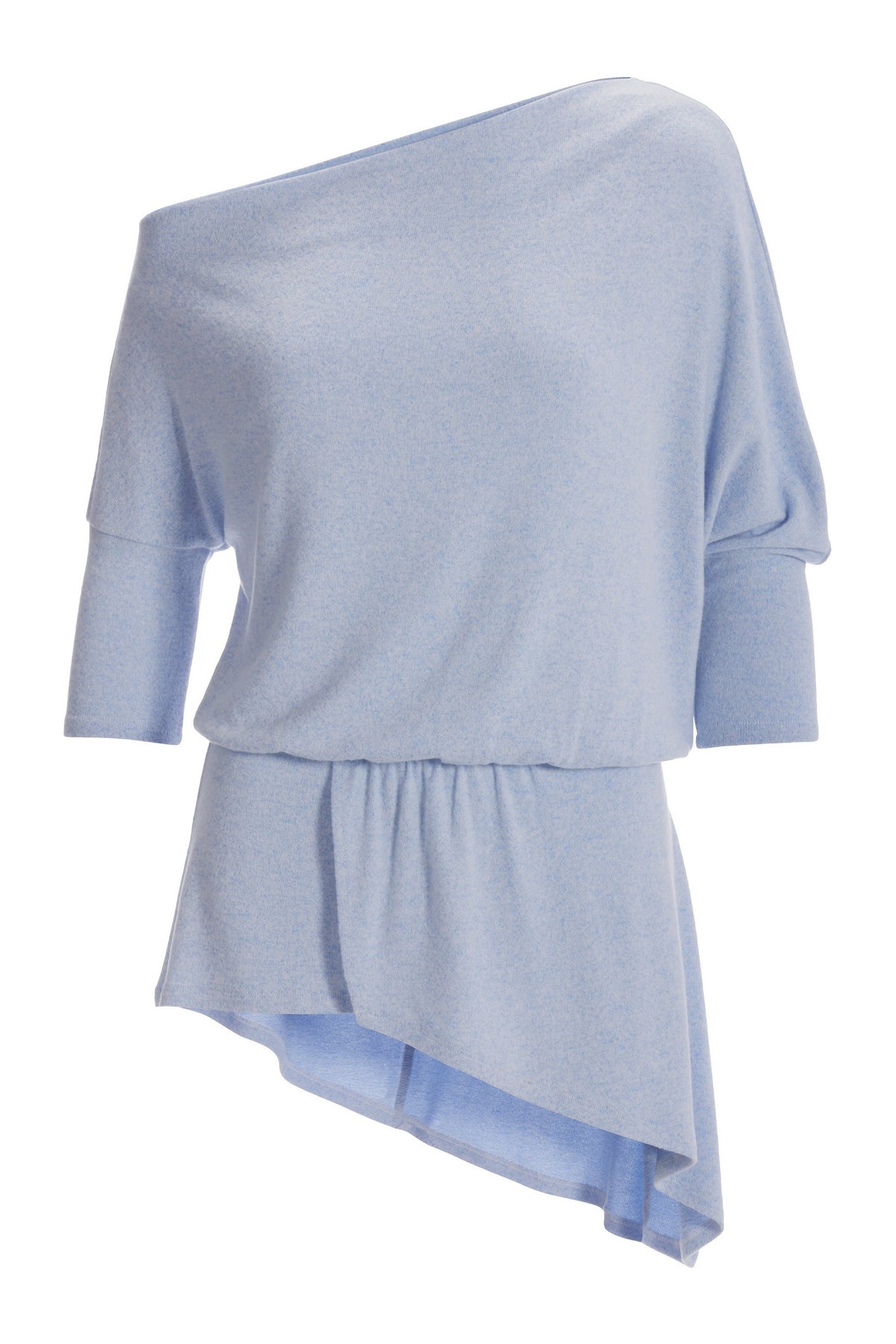 So Soft Asymmetrical Slouchy Tunic Denim