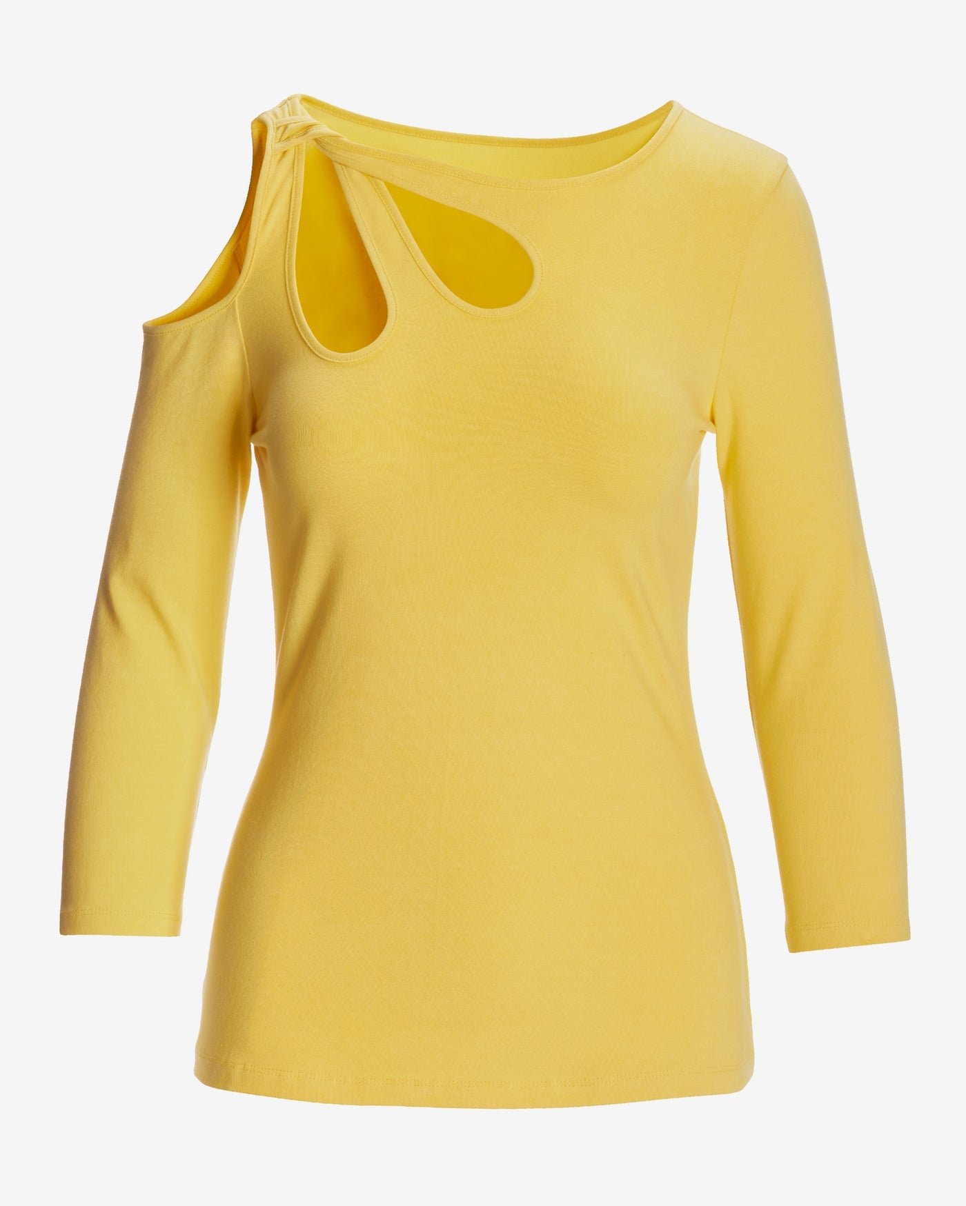 So Sexy Cutout Top Lemon Drop