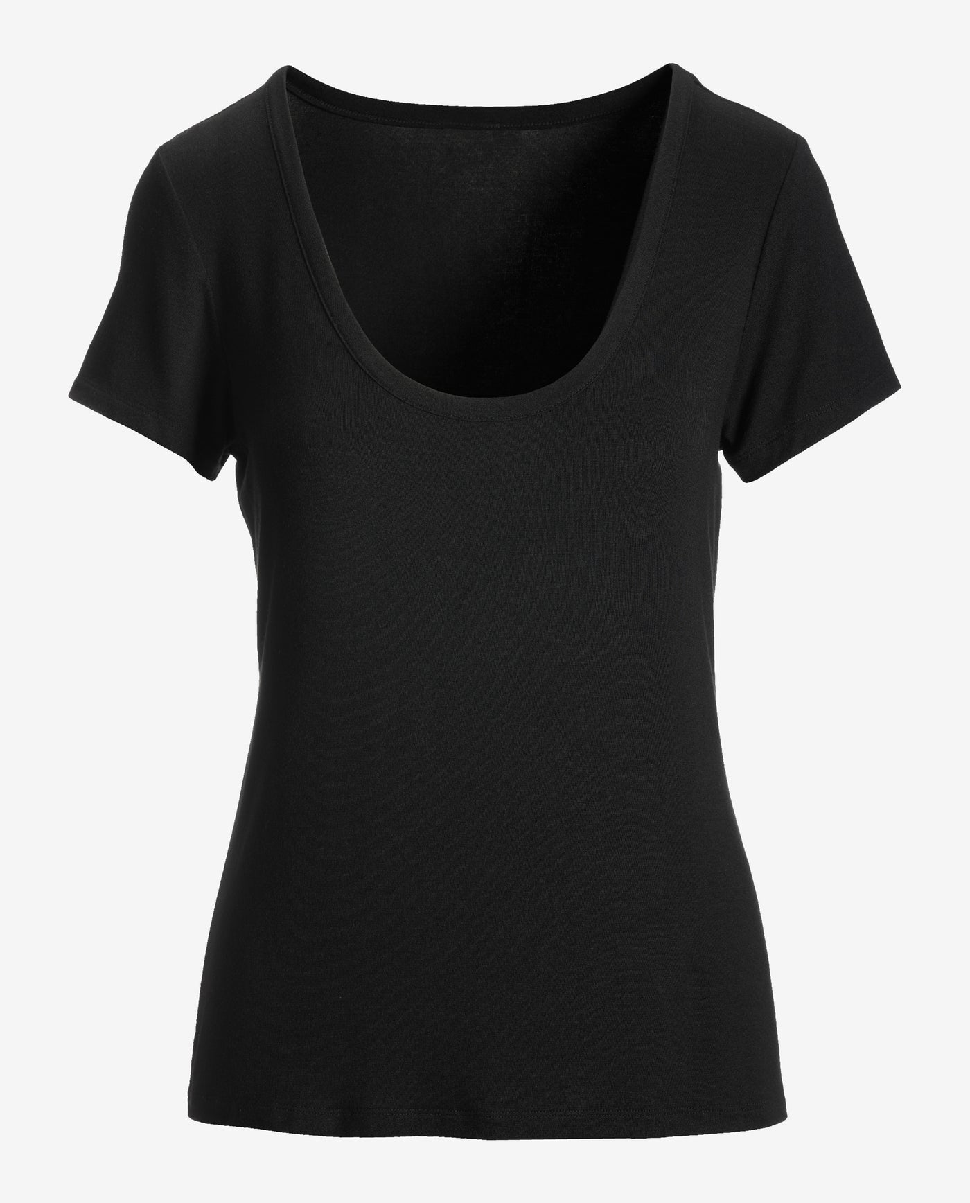 So Effortless Scoopneck T Shirt Black