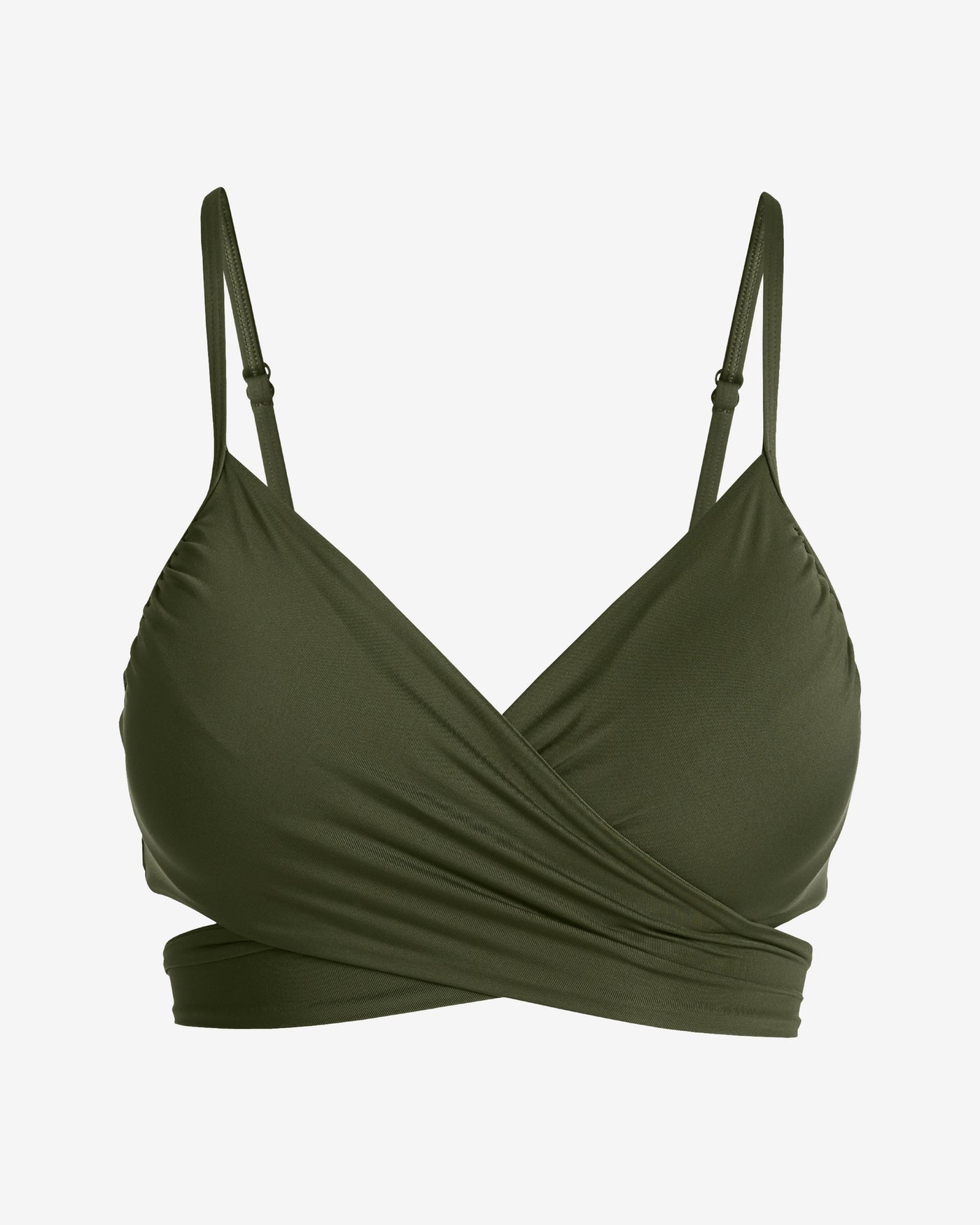 Swim Sense Underwire Wrap Bikini Top Forest Night