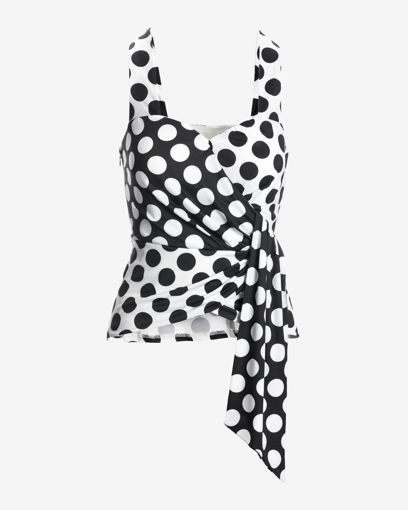 So Chic Polka Dot Top Black/white