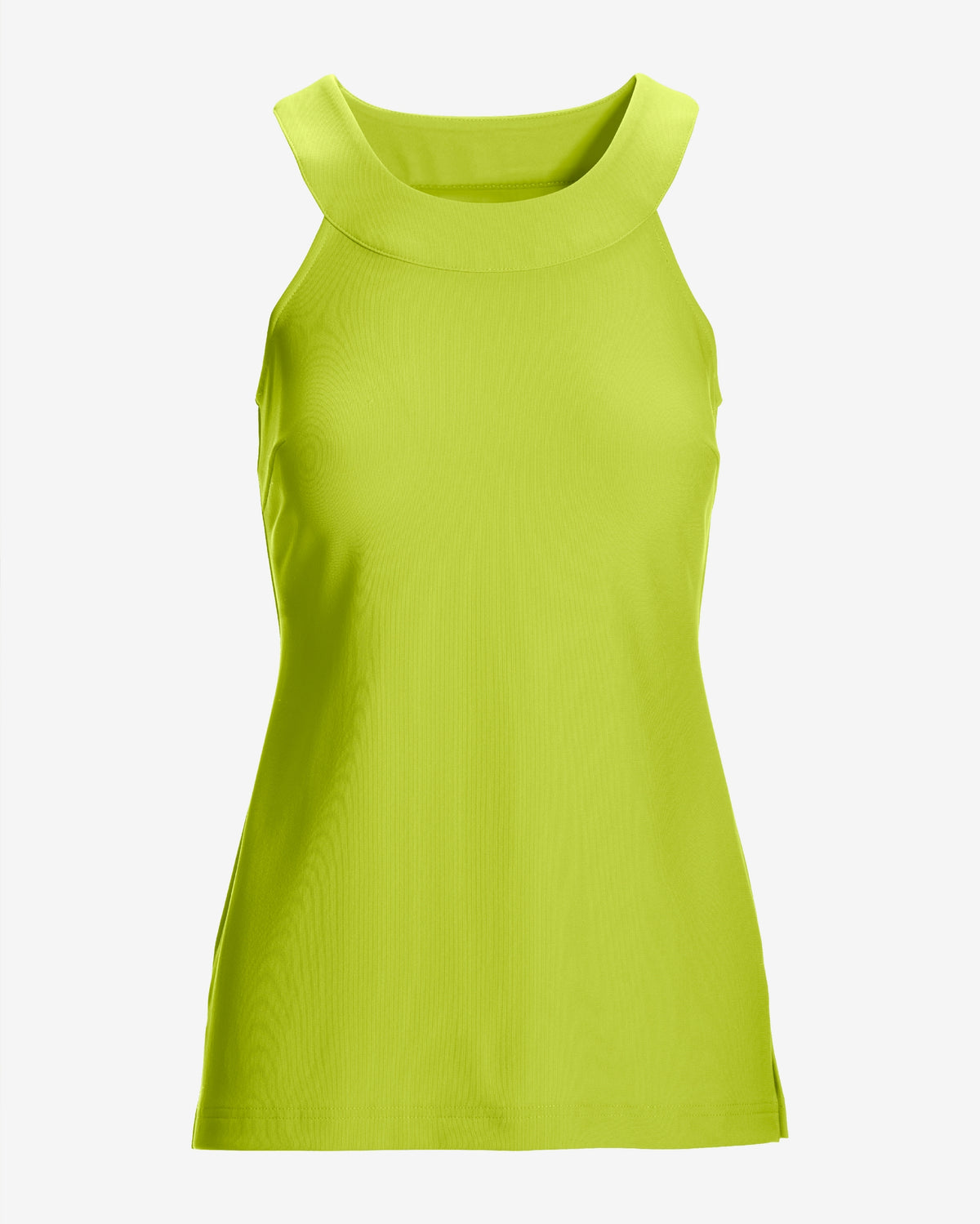 Beyond Travel Halter Tunic Top Wild Lime