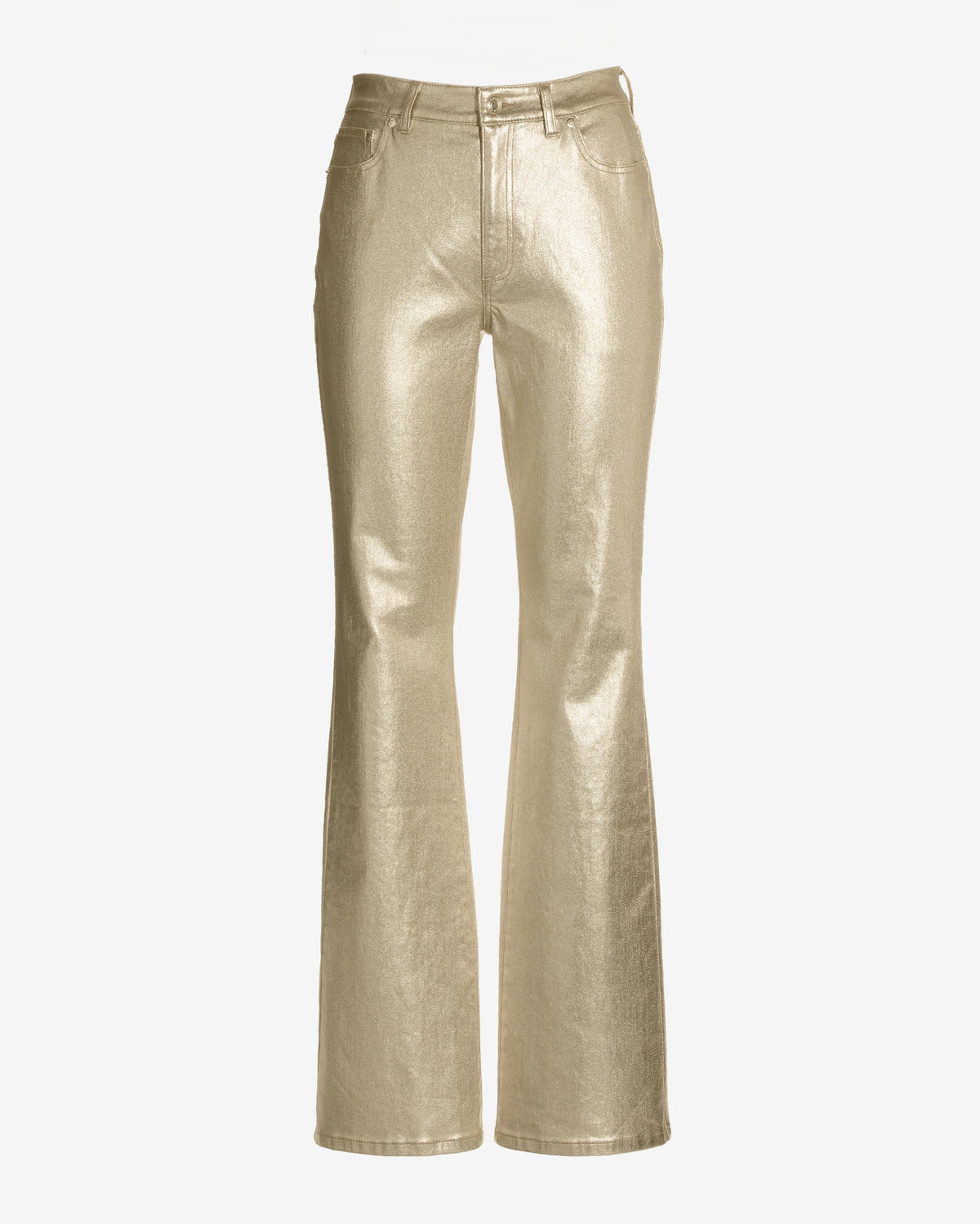 Monterey Coated High Rise Bootcut Jean Gold