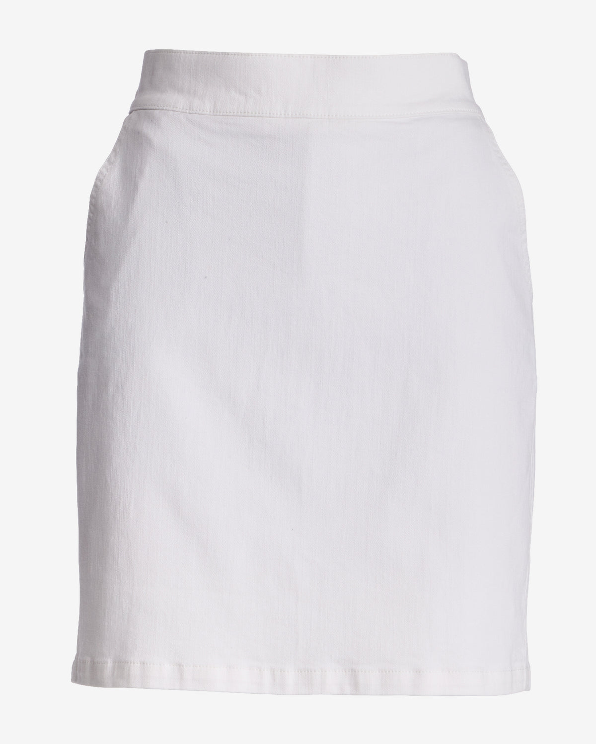 Pull on Denim Skort White