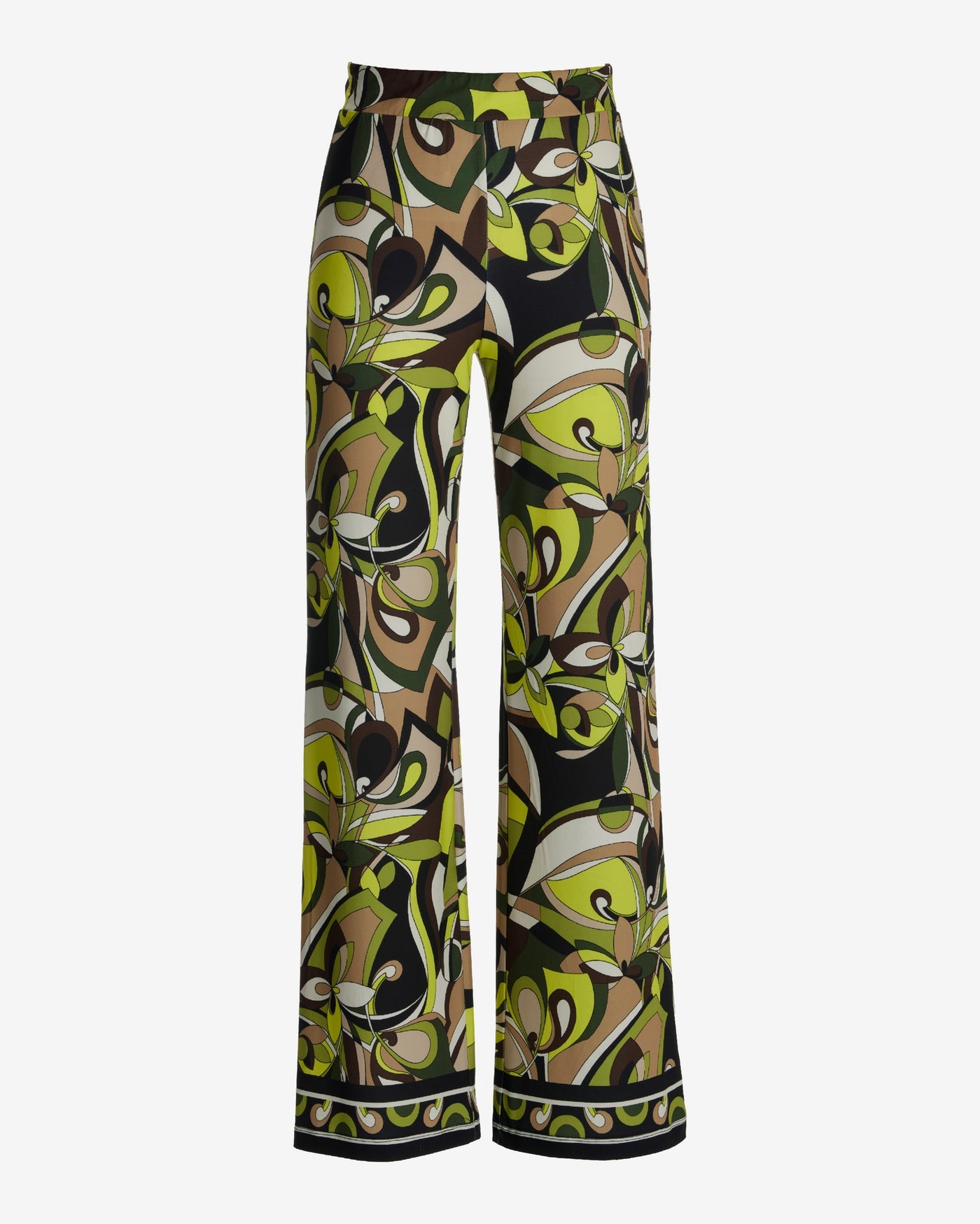 Malibu Print Wide Leg Pant End of Summer Abstract