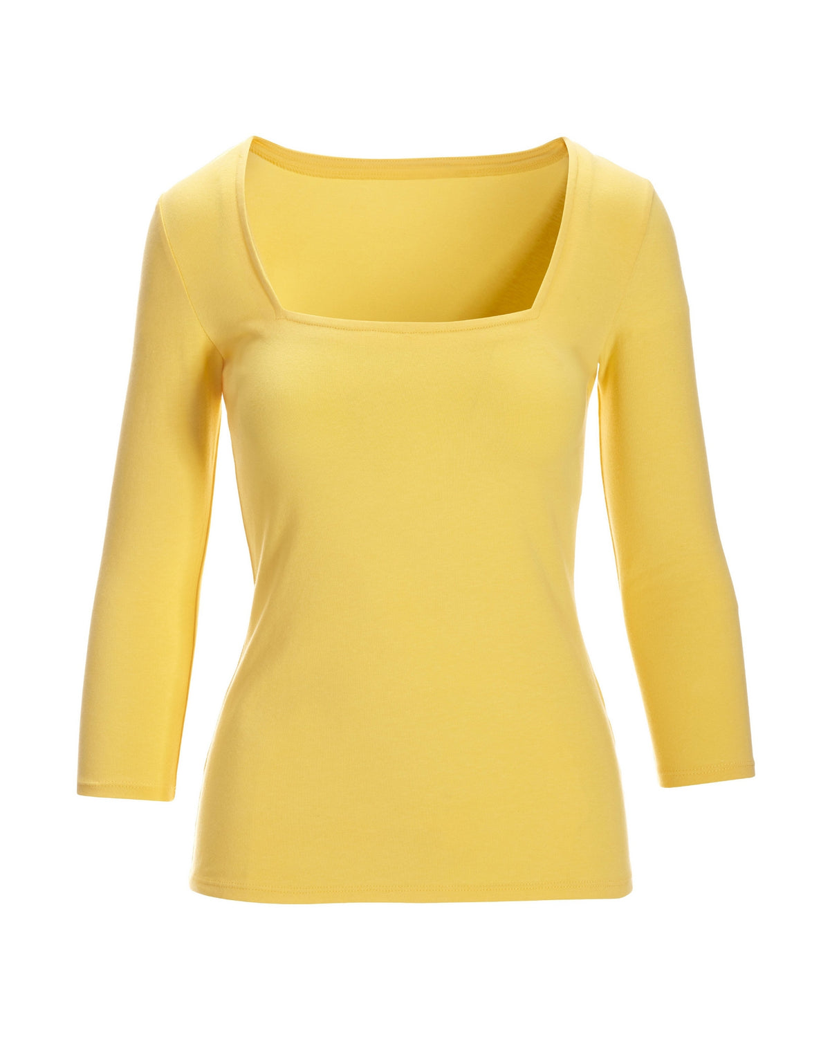 So Sexy Square-Neck Top Lemon Drop