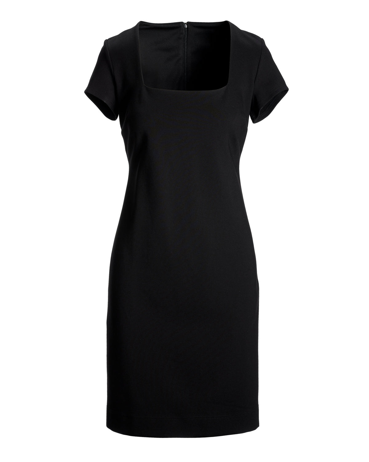 Sculpting Square Neck Sheath Dress Black