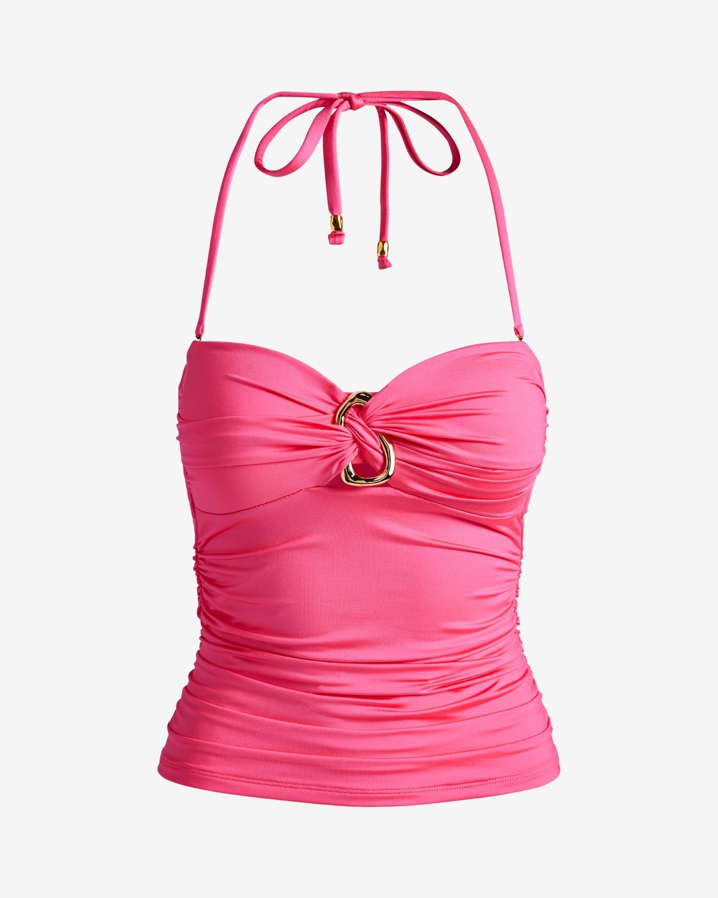 Monaco Hardware Bandeau Tankini Coral