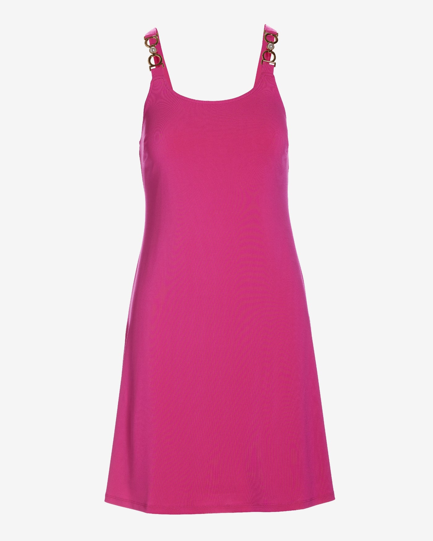 Pearl Trim A Line Knit Dress Very Berry