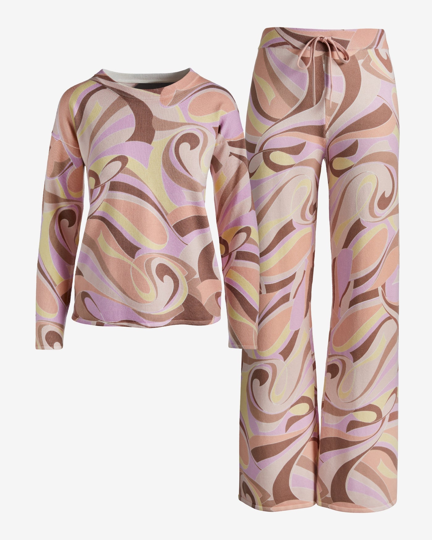 Abstract Sweater Lounge Set Disco Abstract