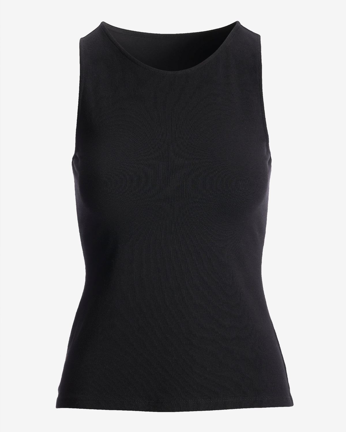 So Sexy High Neck Tank Knit Top Black