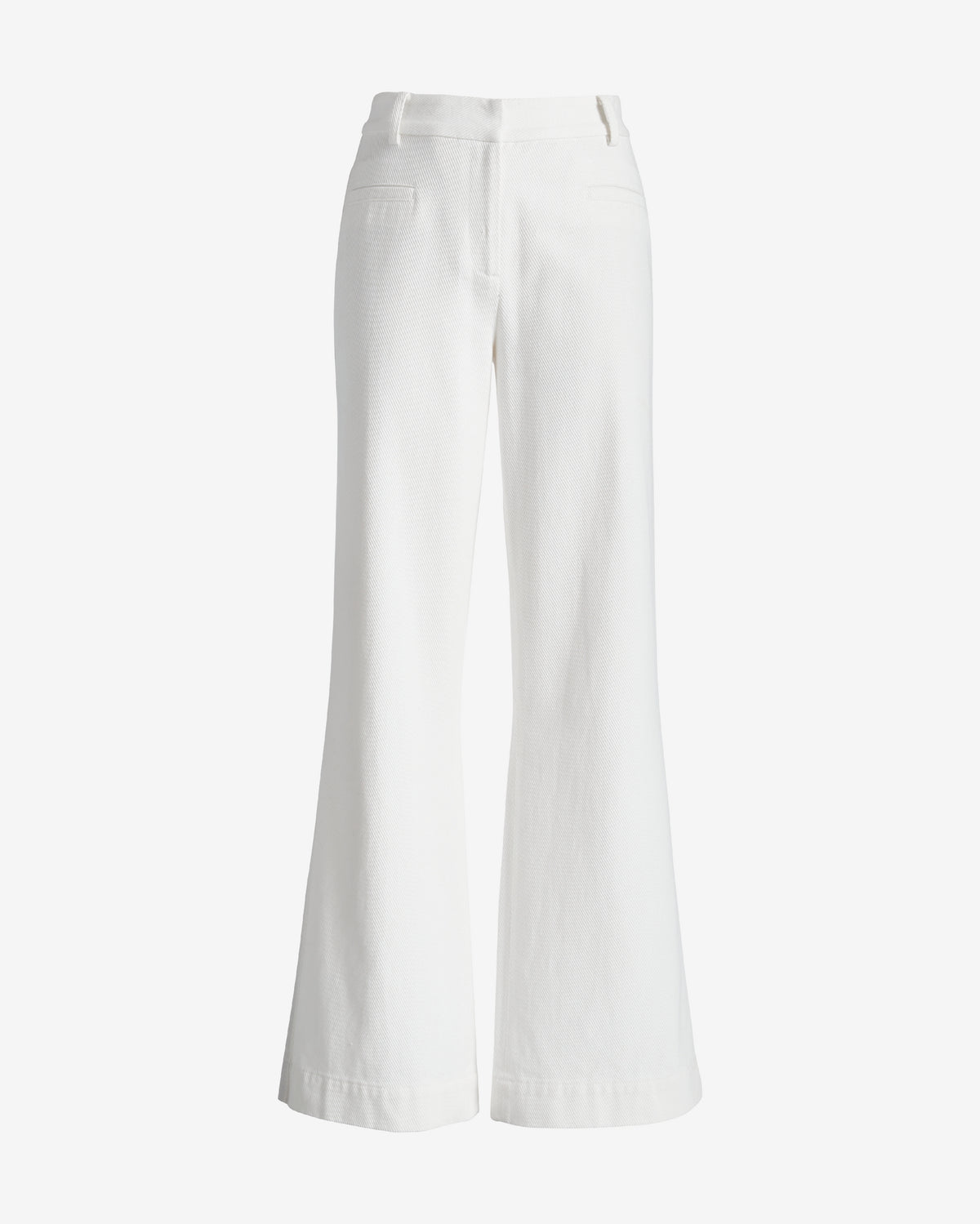 Textured Trouser Pant White