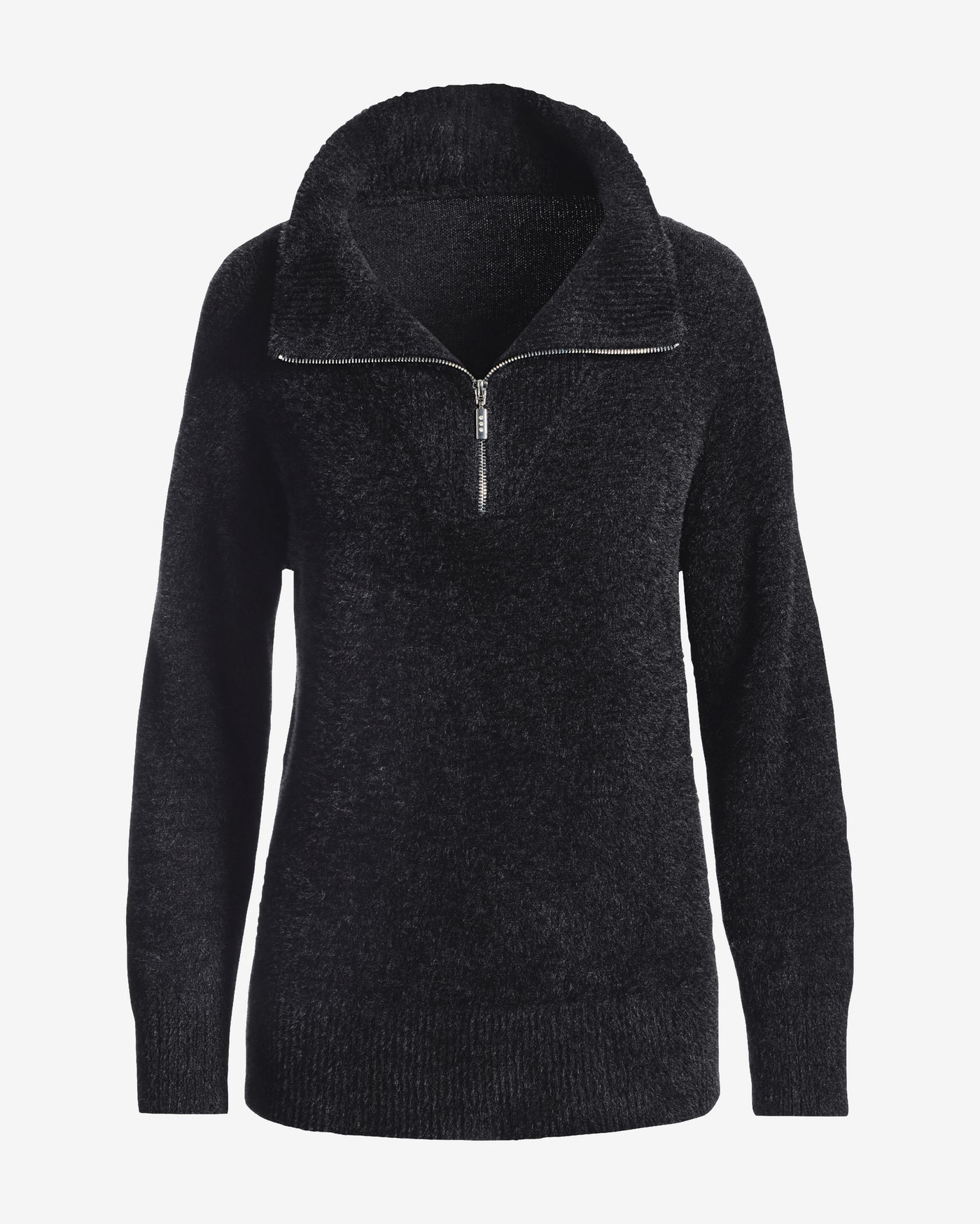 Plush Quarter Zip Sweater Proper Black