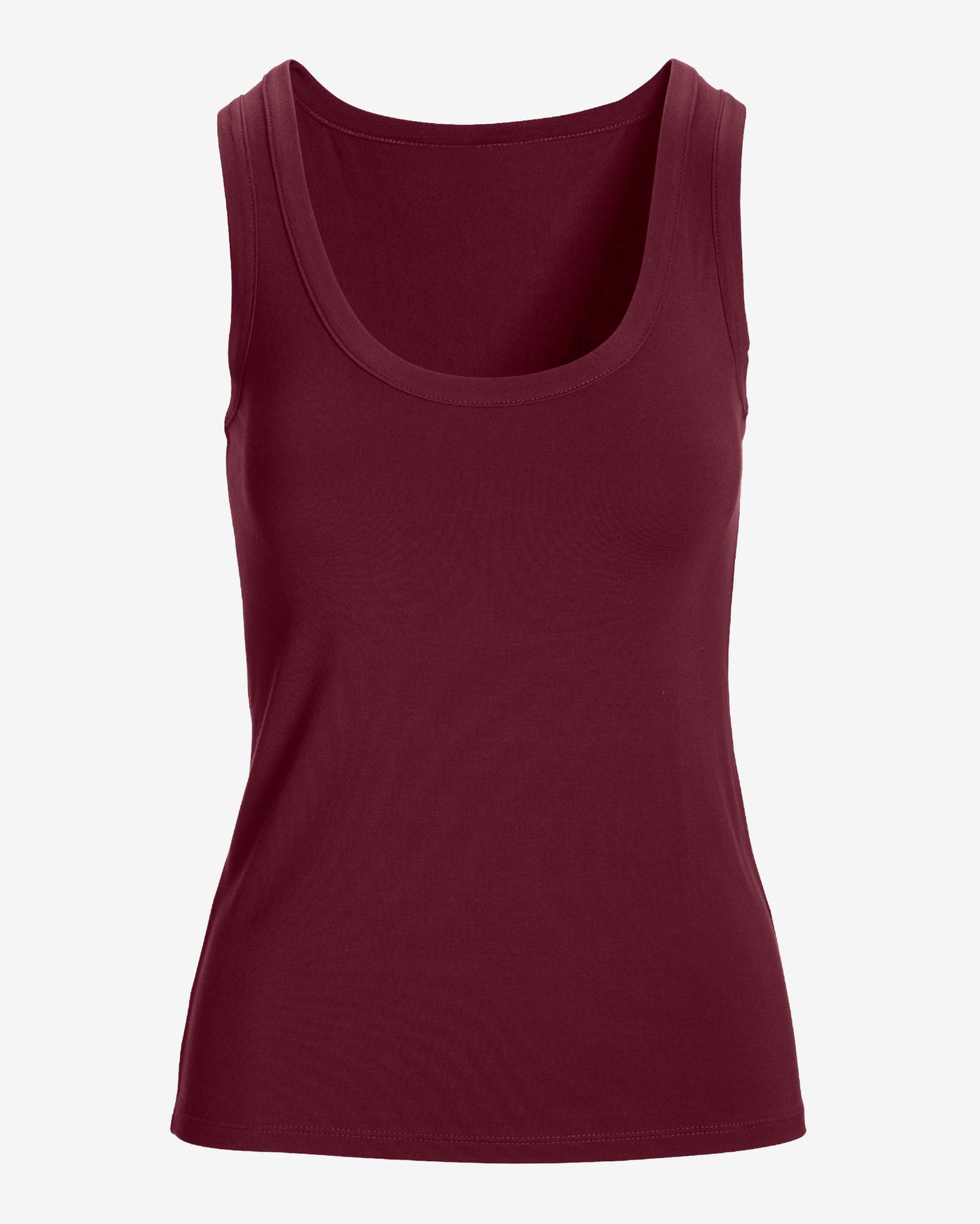 So Effortless Scoop-Neck Tank Top Black Cherry