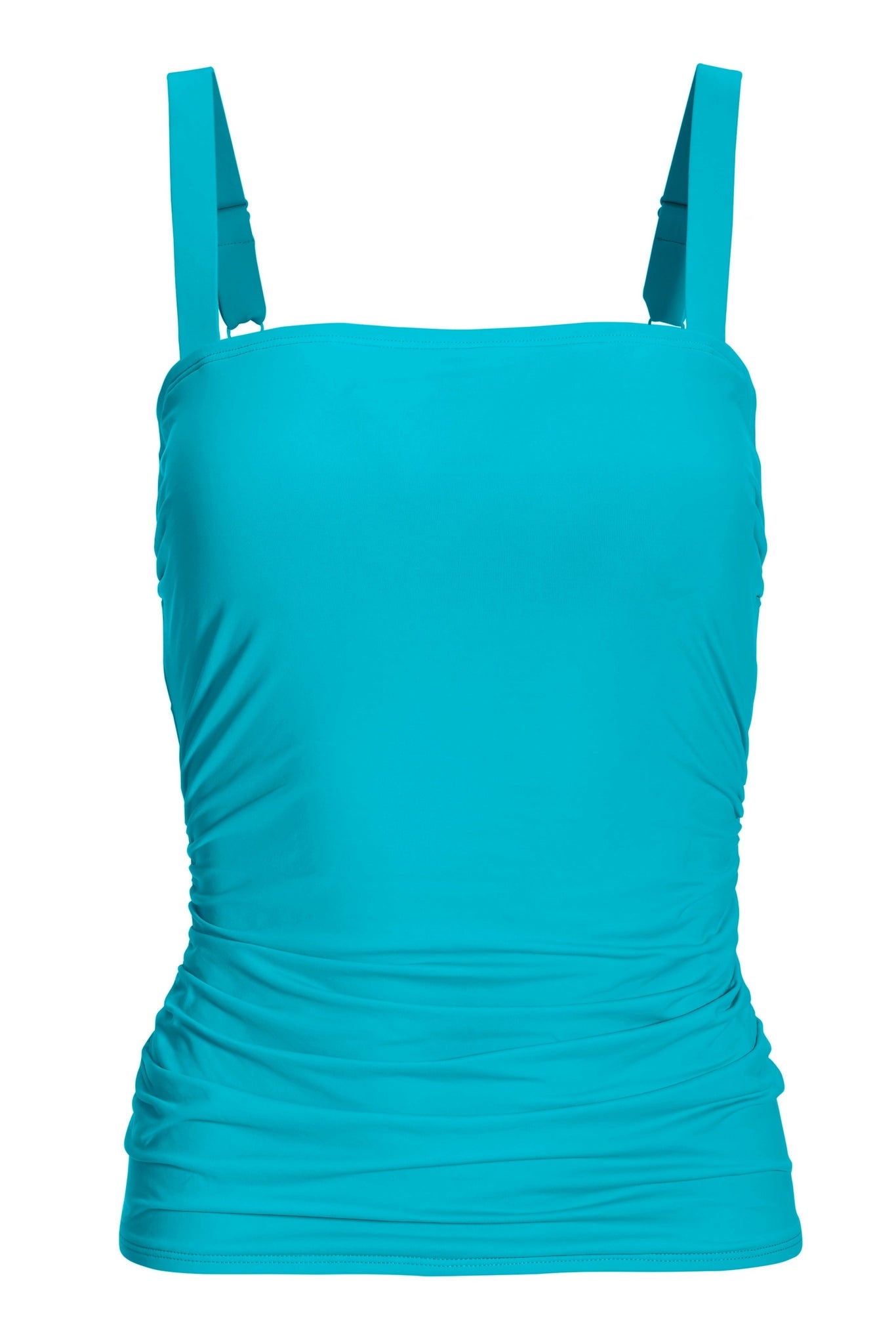Swim Sense Square-Neck Tankini Top Splash Blue