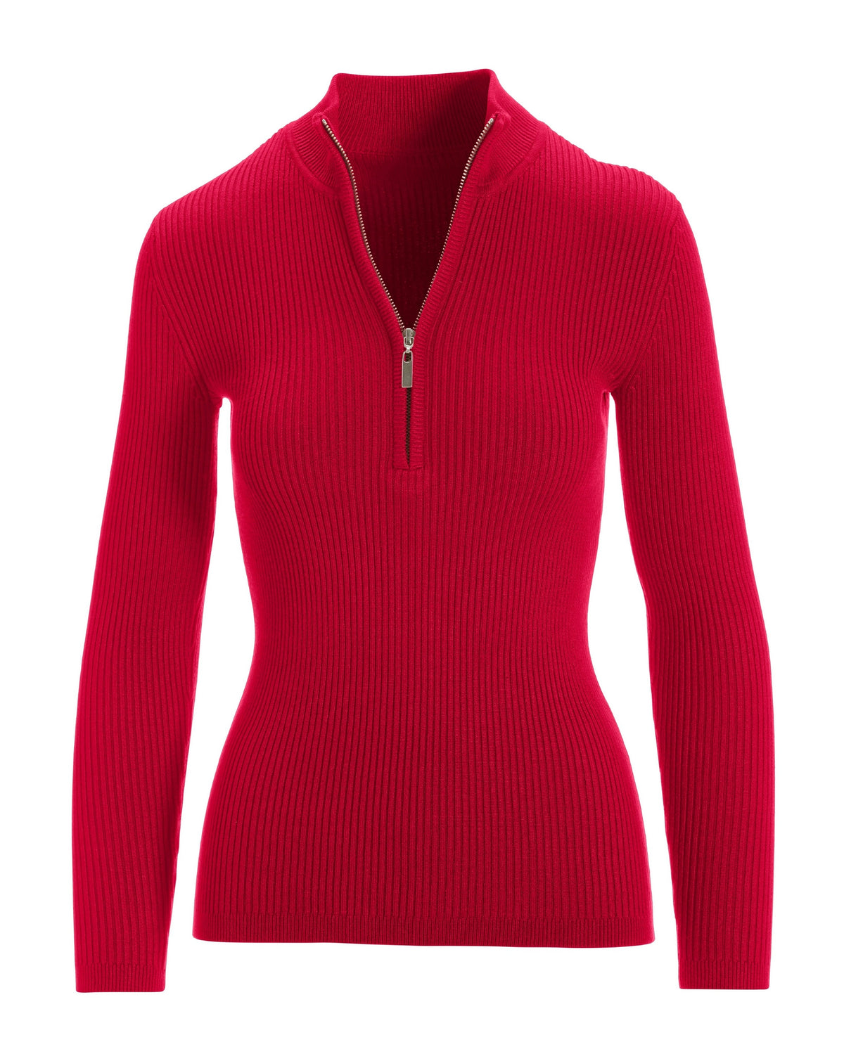 Ribbed Half Zip Up Sweater Lollipop