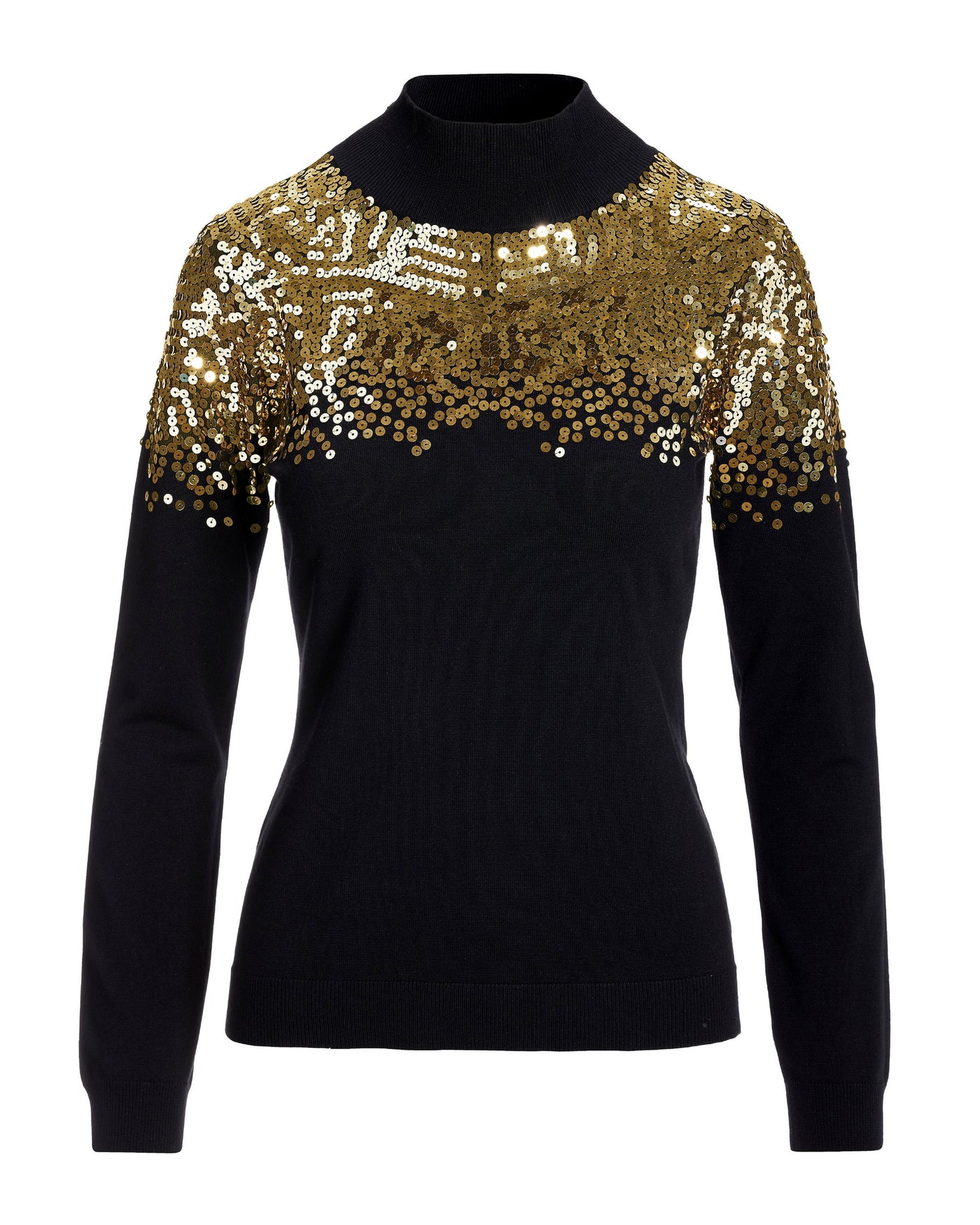 Sequin Sweater Black/Gold