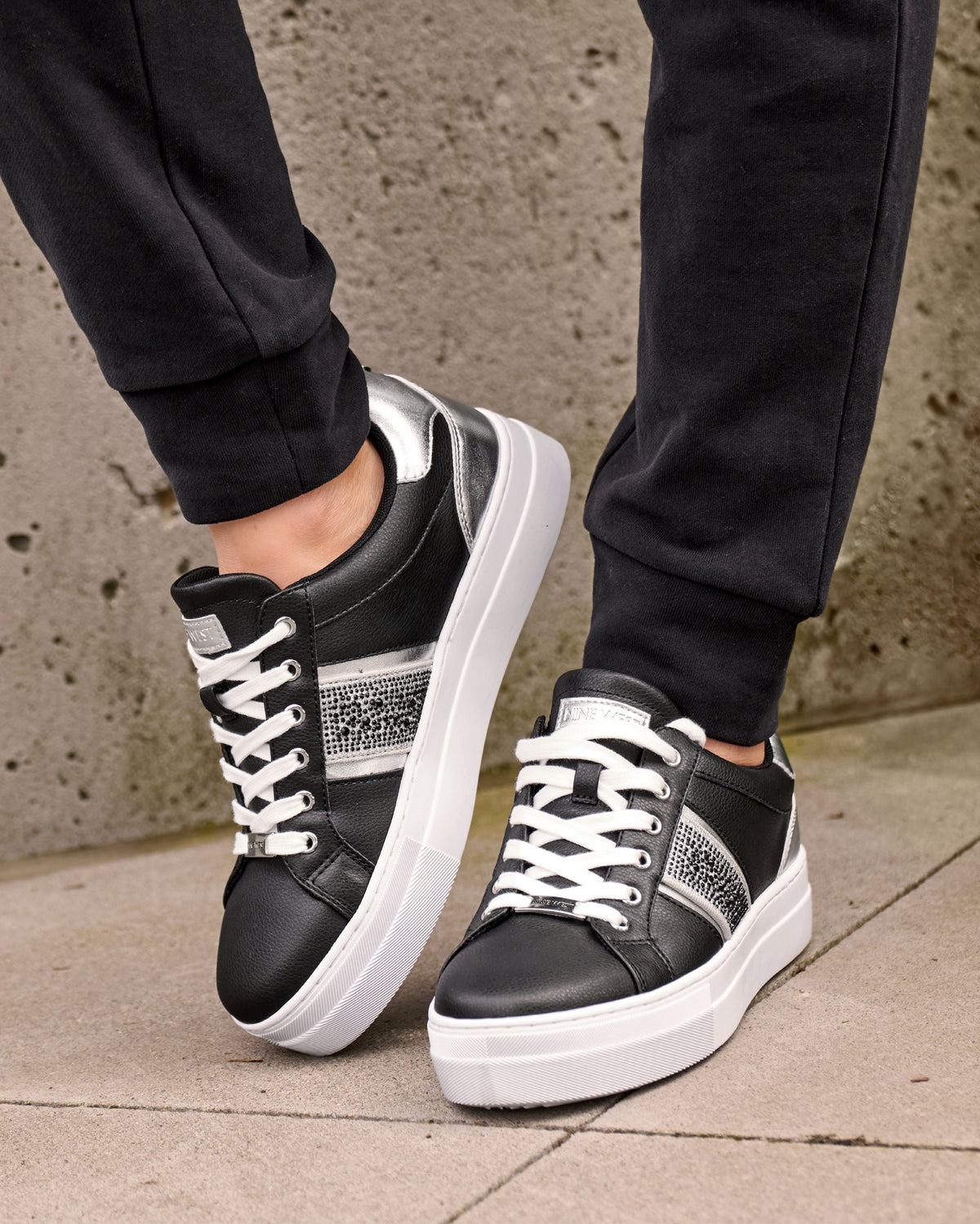 Embellished Casual Sneaker Black