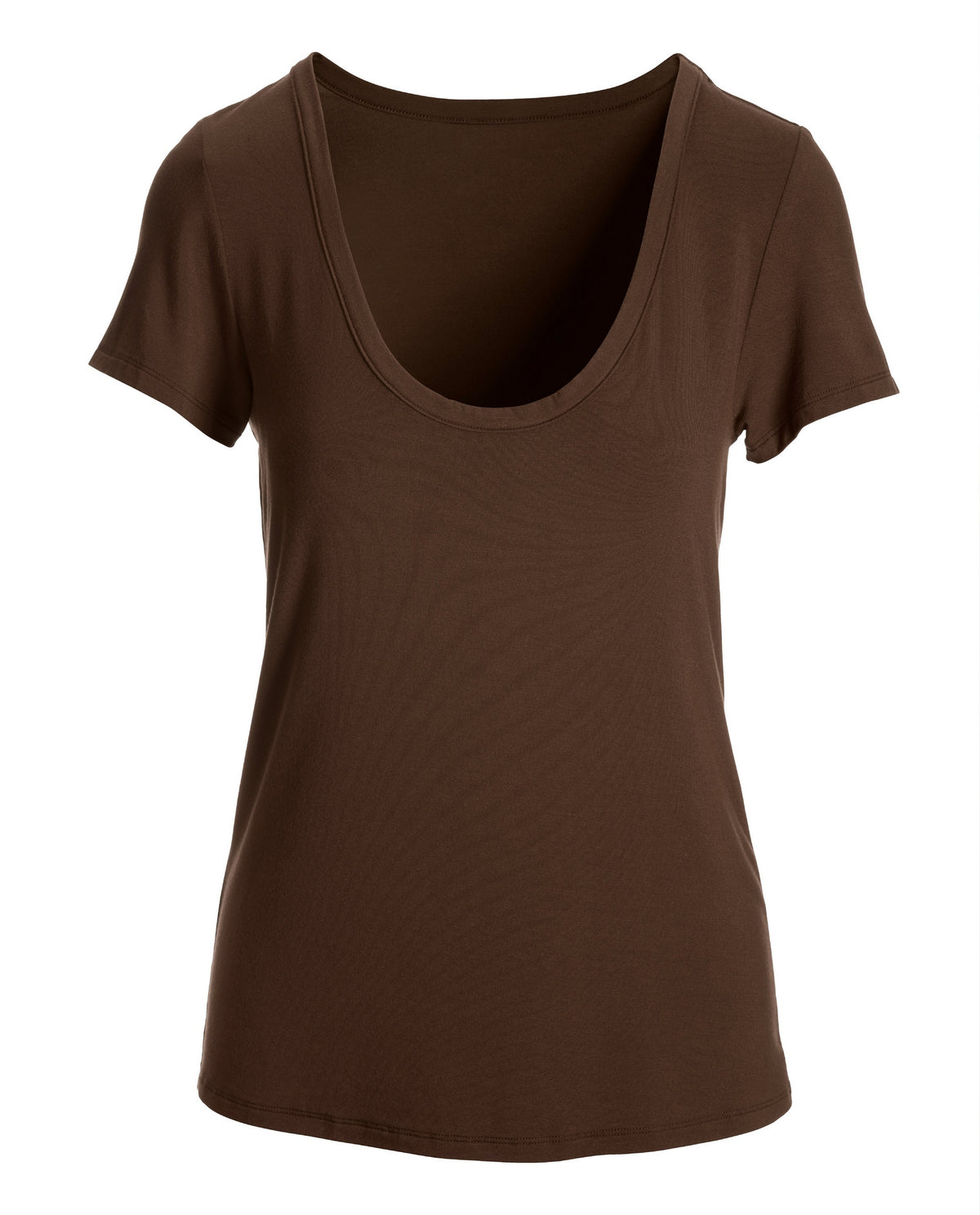 So Effortless Scoopneck T Shirt Cocoa