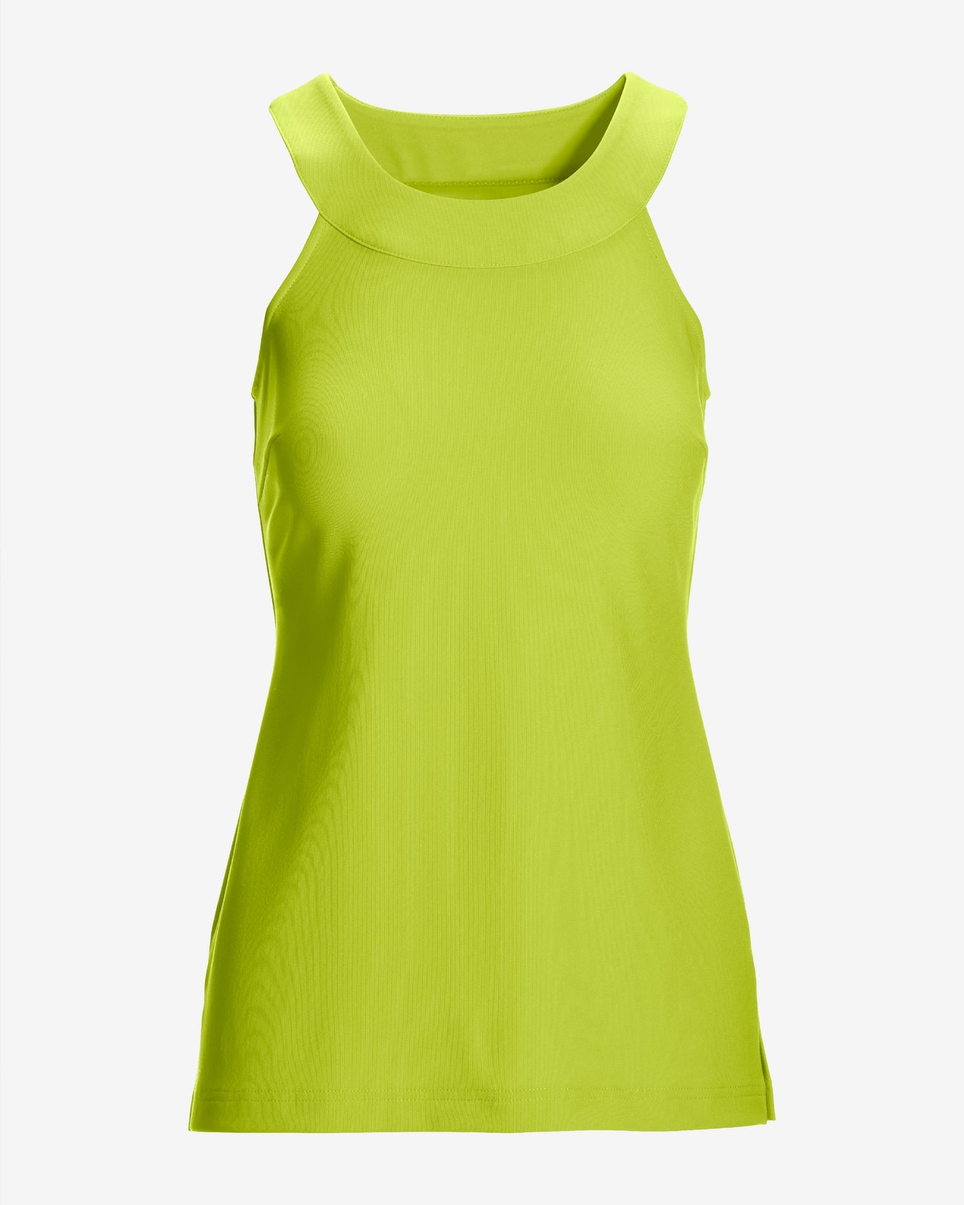 Beyond Travel Halter Tunic Top Wild Lime