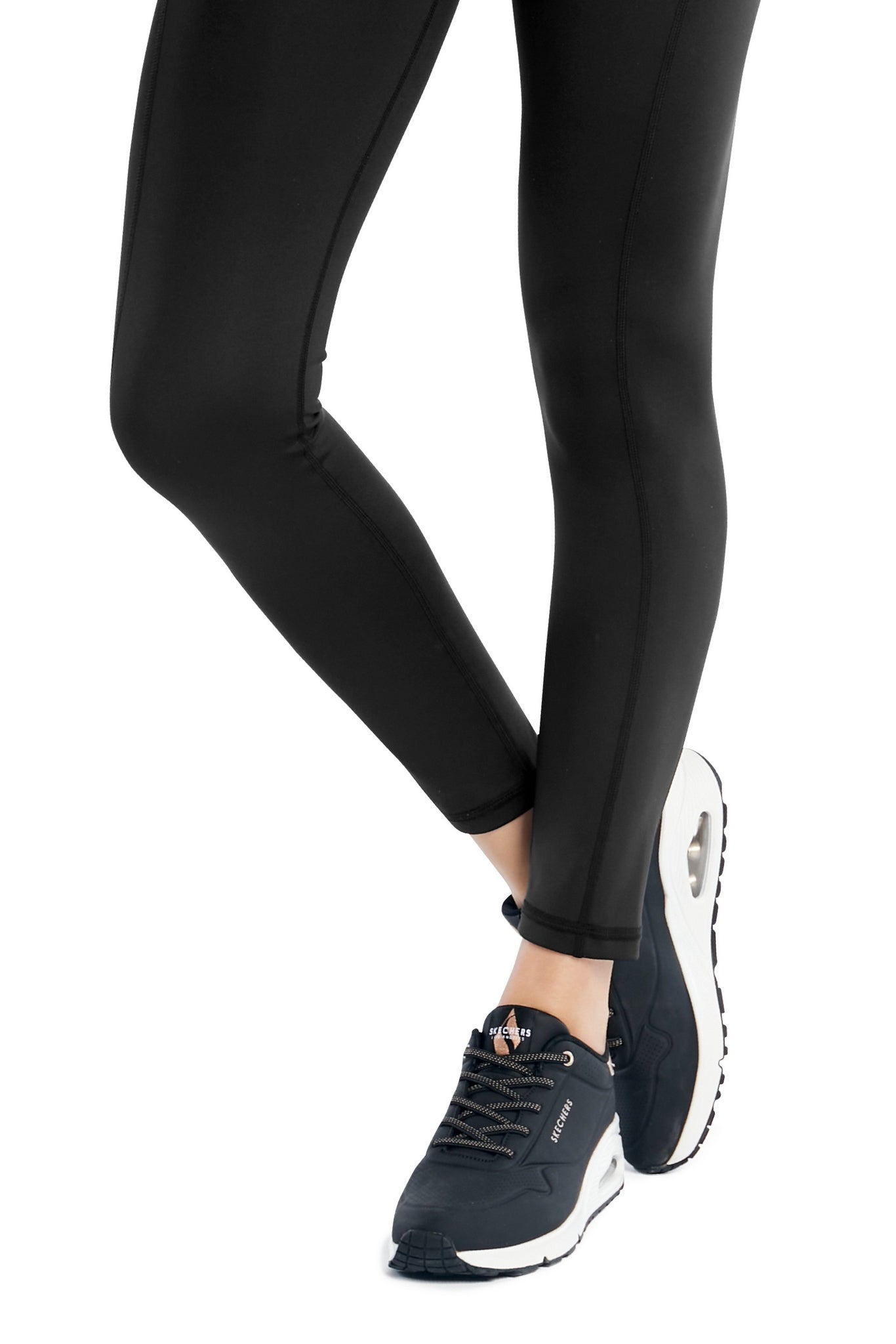 Metallic Tri-Lace-Up Slip-On Sneaker Black