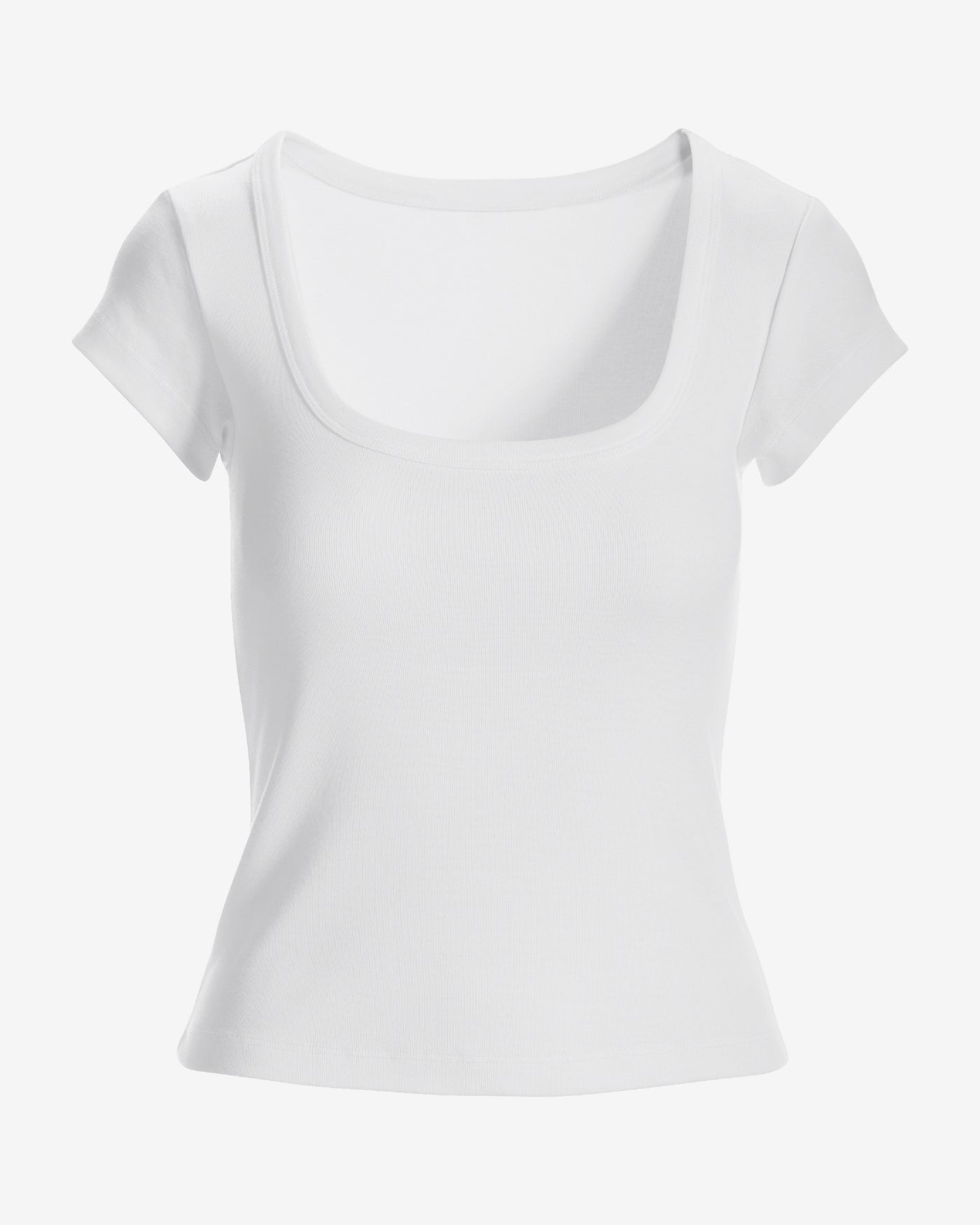 Cotton Cap Sleeve T-Shirt Pure White
