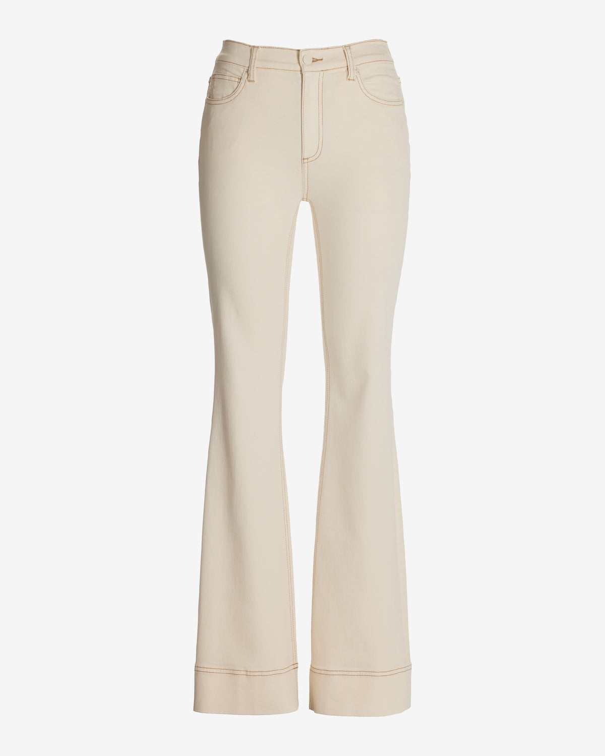 Monterey High Rise Wide Hem Bootcut Jean Ecru