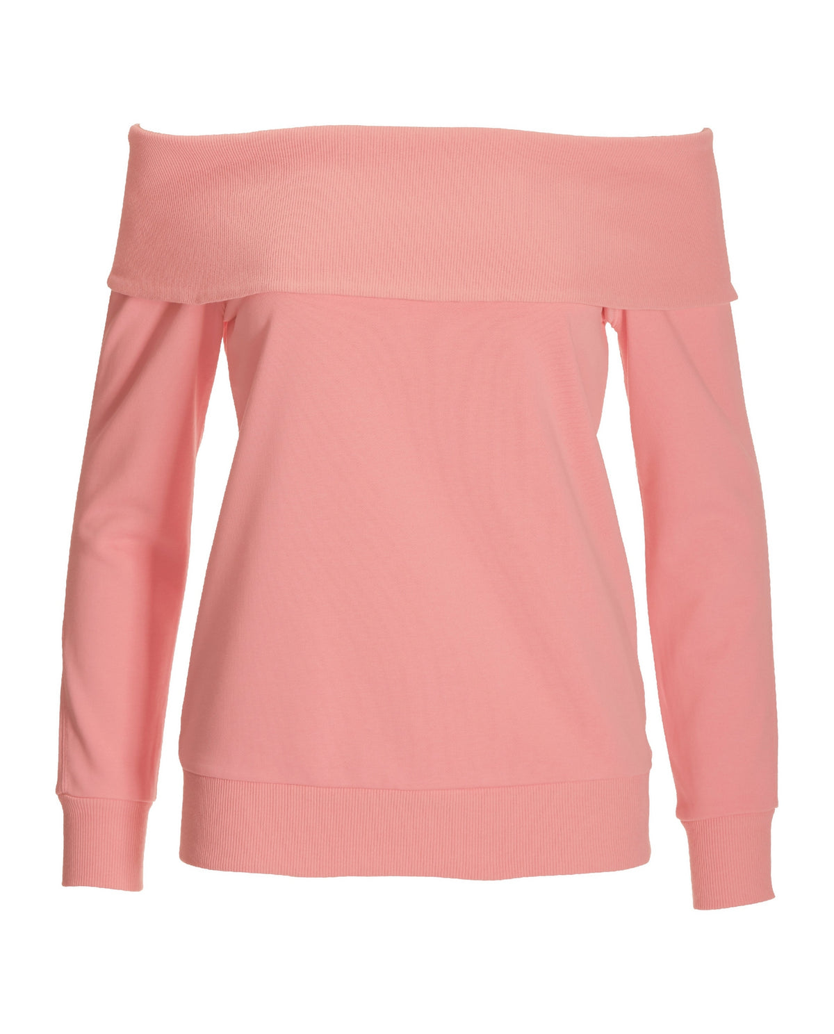 Slouchy Fold Over Sweatshirt Sachet Pink