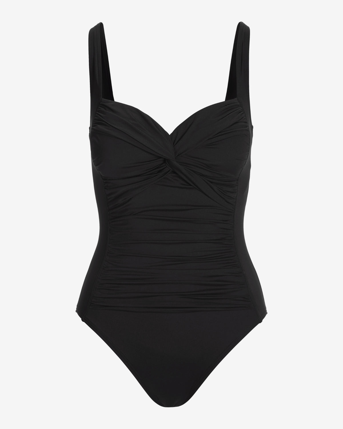 Swim Sense Twist Front One-Piece Swimsuit Proper Black