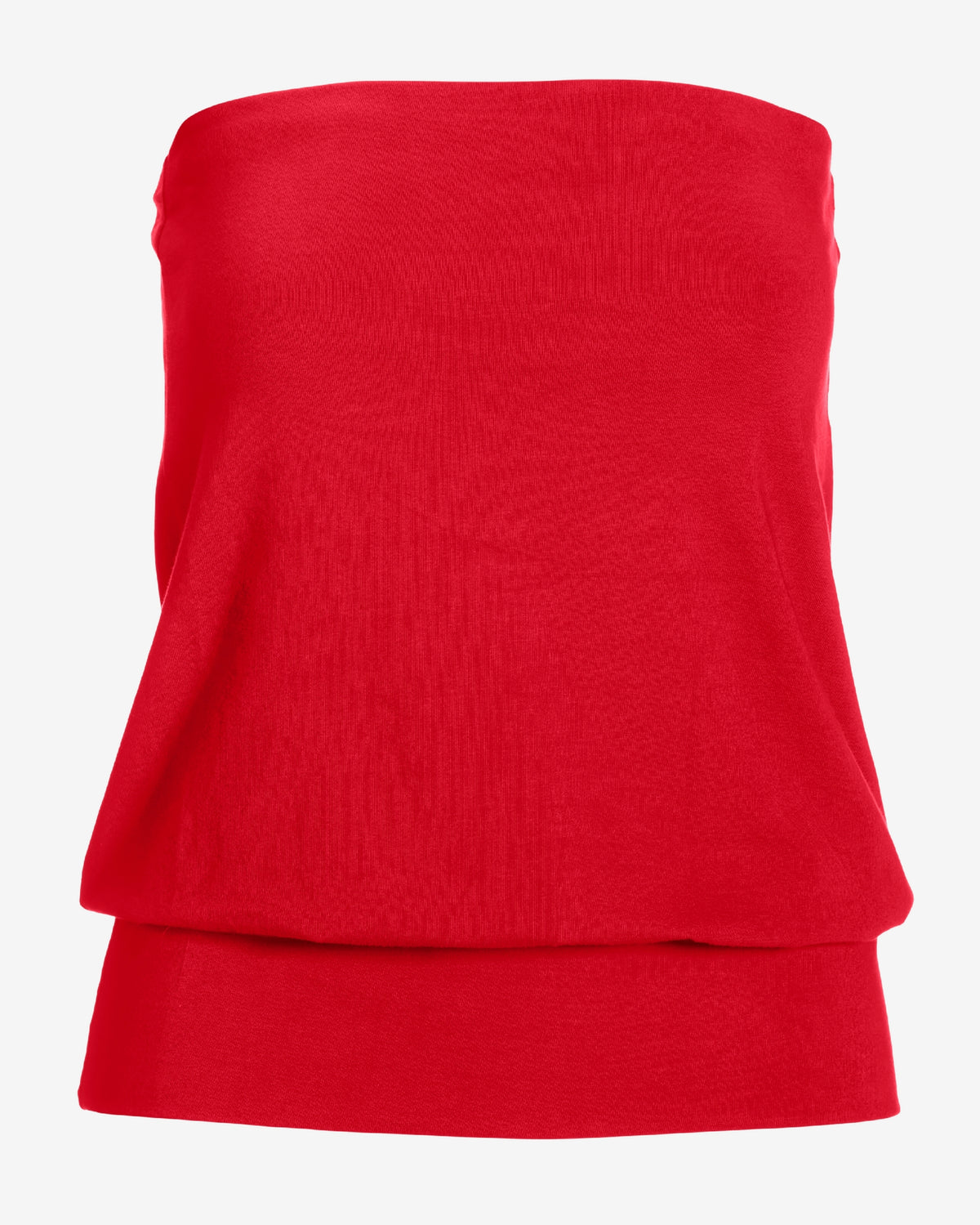 So Sexy Strapless Blouson Tube Top Racing Red