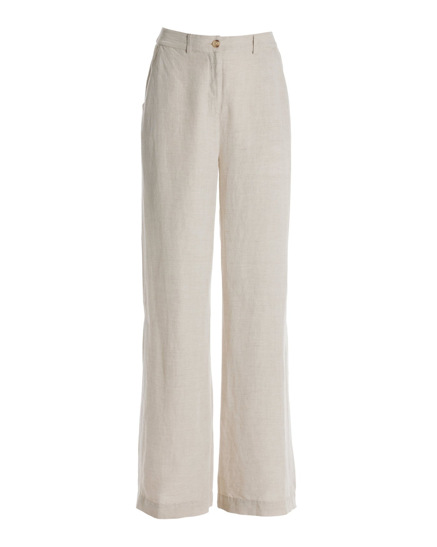 Linen Wide-Leg Pant Flax