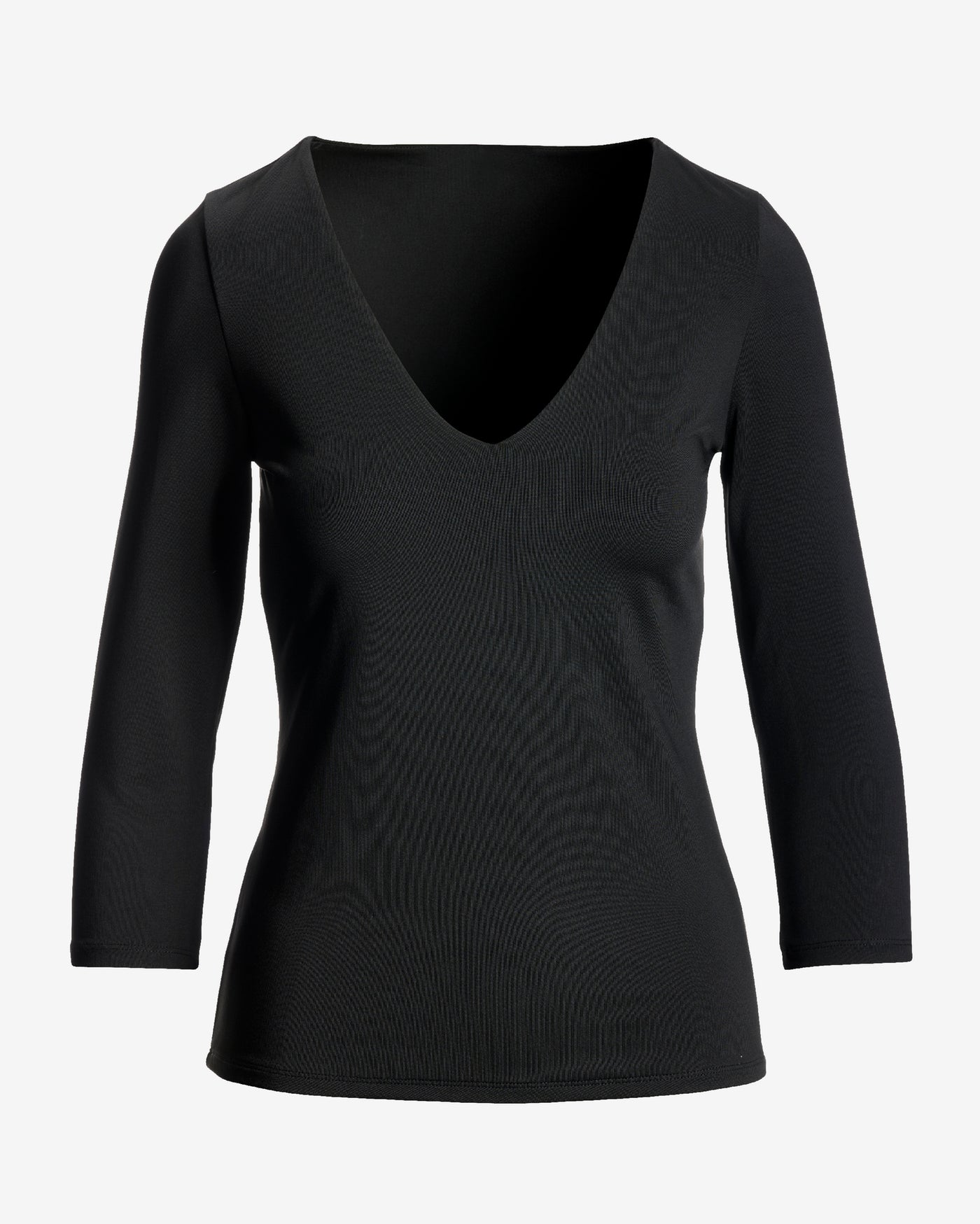 So Modern Three Quarter Sleeve Top Black