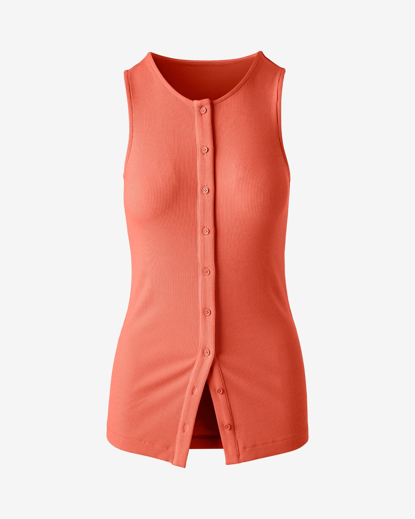 So Essential Button Down Knit Tank Georgia Peach