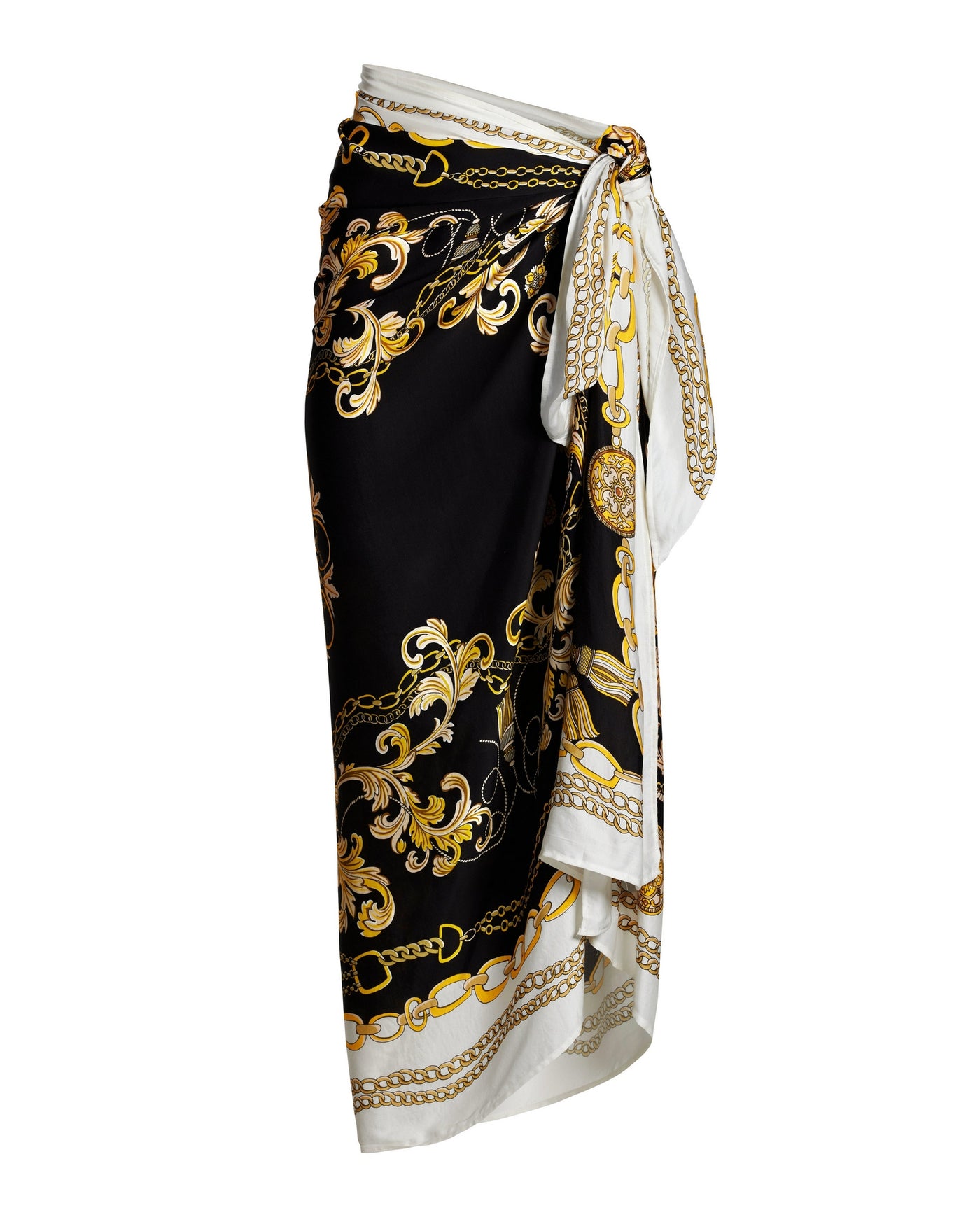 Filigree Status Print Pareo Black/Gold
