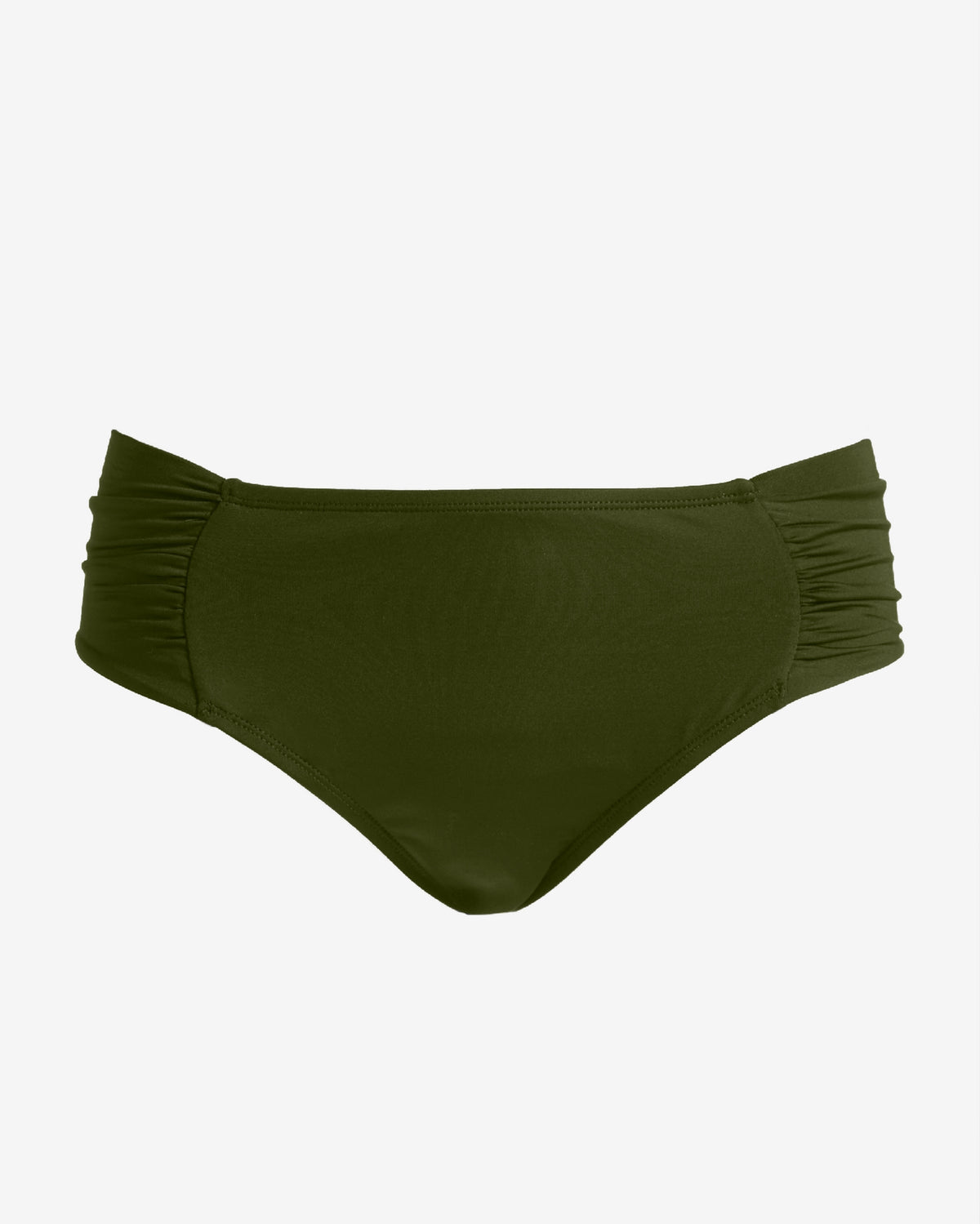 Swim Sense Side Ruched Bikini Bottom Forest Night