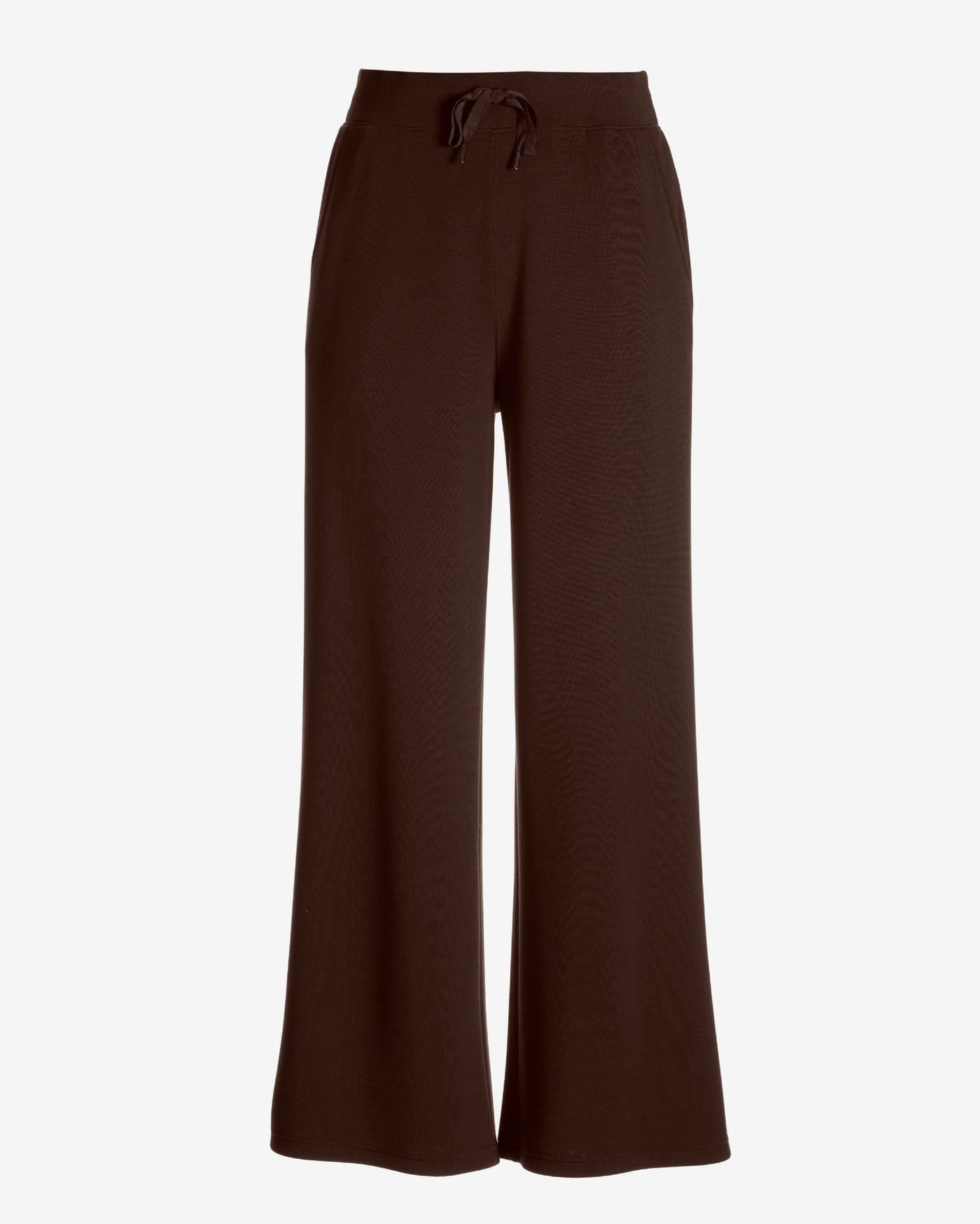 Luxe Lounge Drawstring Wide Leg Pant Safari Brown