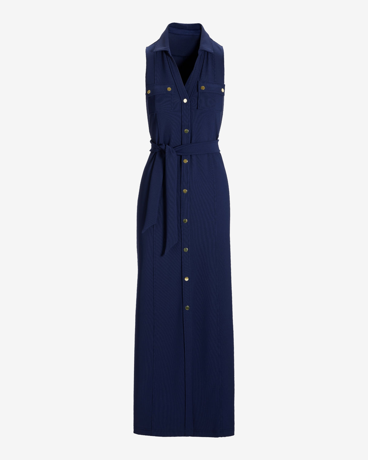 Beyond Travel Belted Maxi Dress Maritime Navy