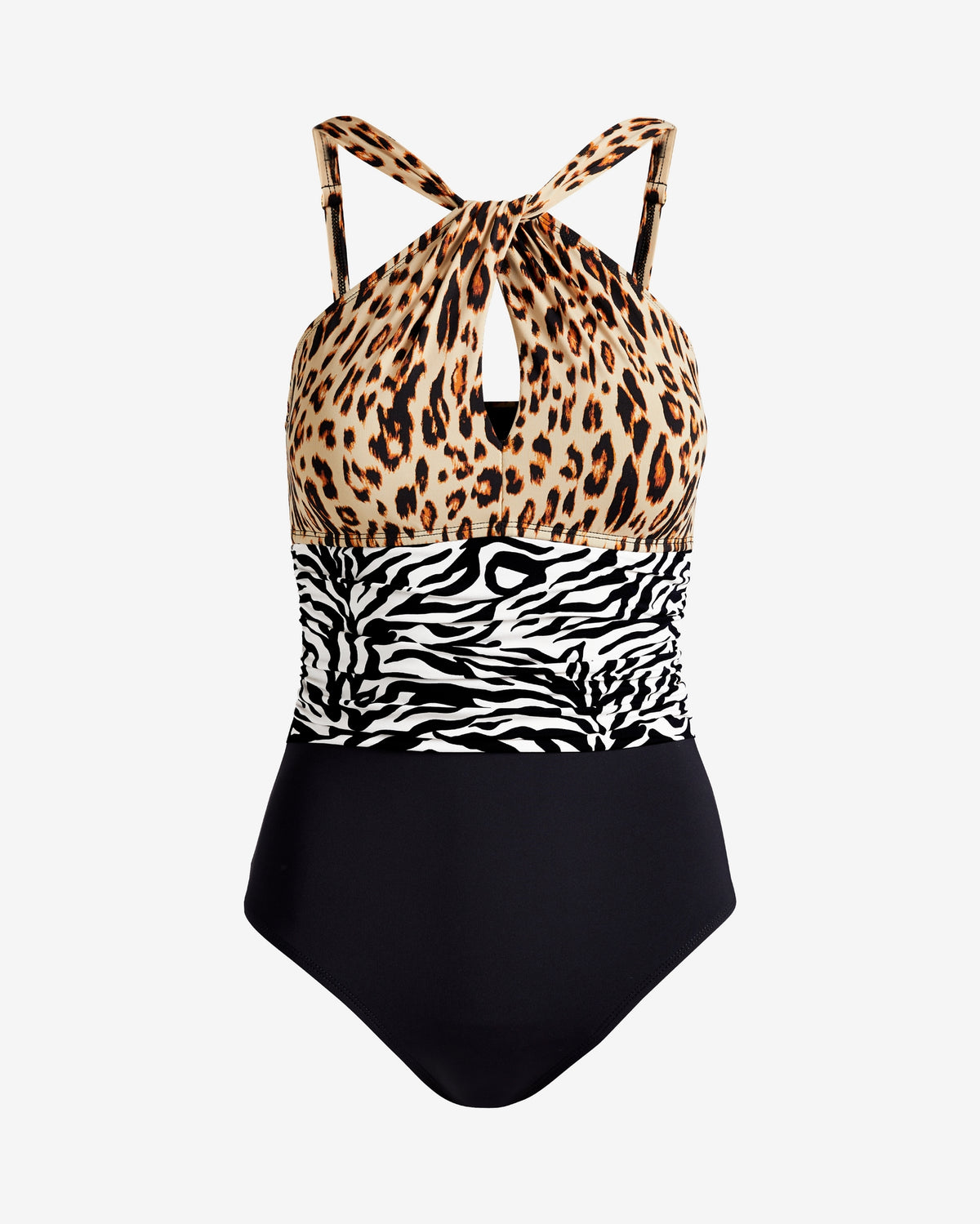 Bleu Rod Beattie Mixed Animal Keyhole One Piece Multi