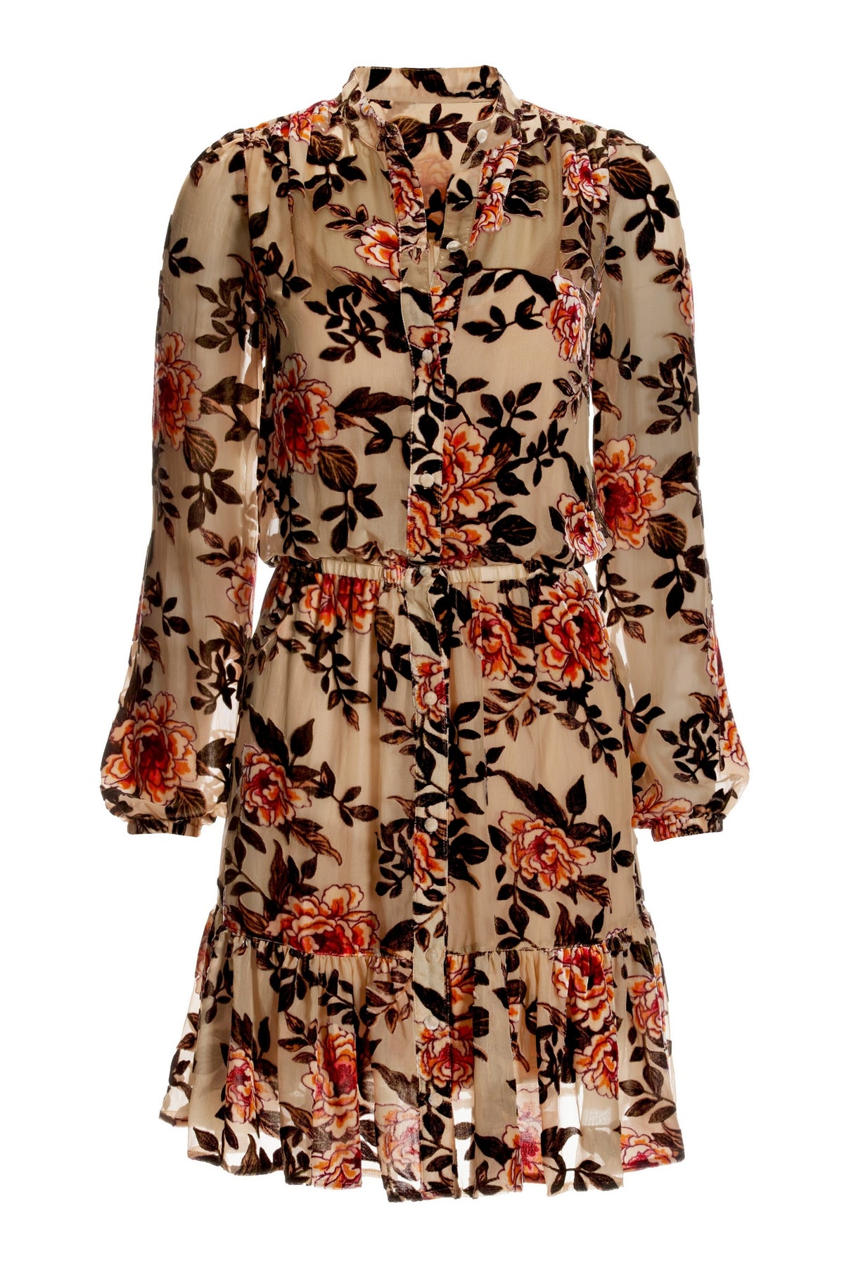 Floral Burnout Dress Multi