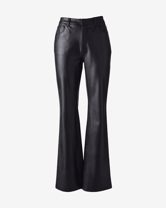 Faux Leather Monterey High Rise Trouser Proper Black