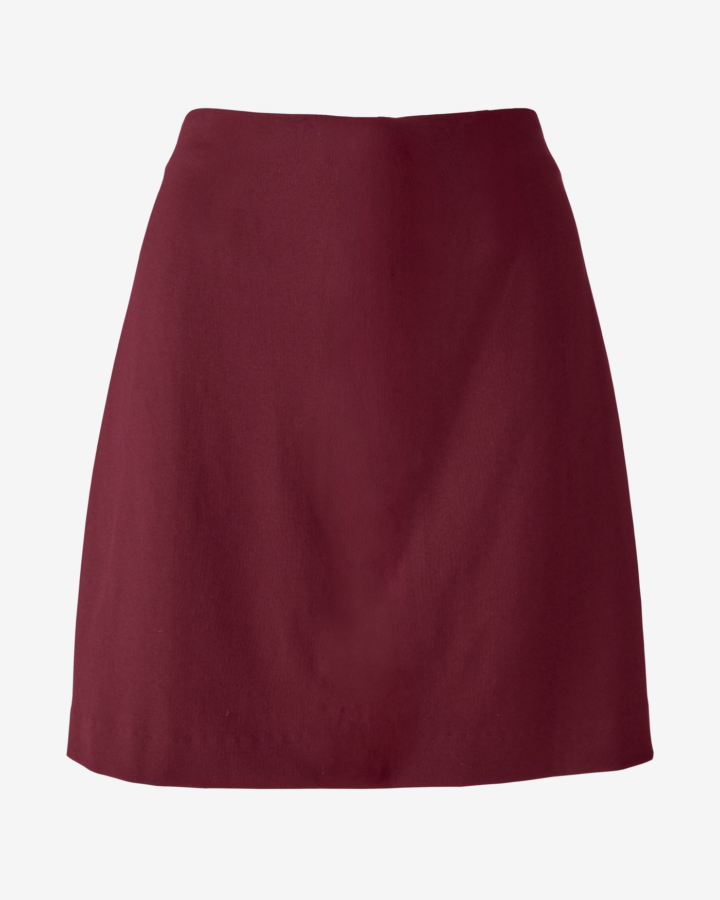 Ultimate Ponte Back Zip Skirt Windsor Wine
