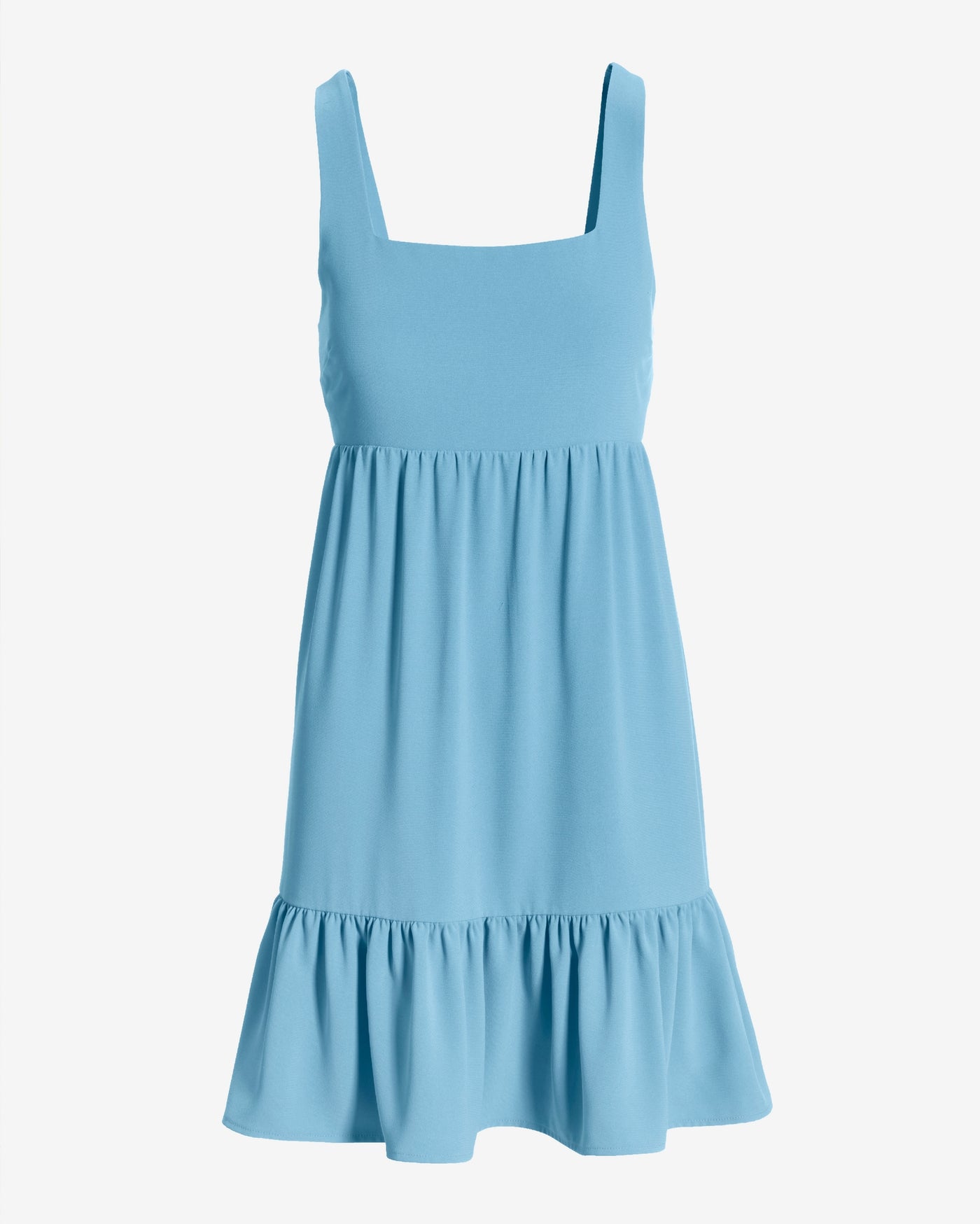 Versatile Tiered Short Dress Baltic Sea