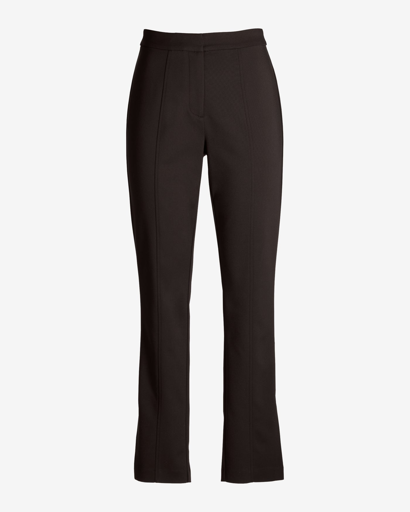 Newport Modern Slim Straight Side Slit Trouser Pant Chocolate Torte