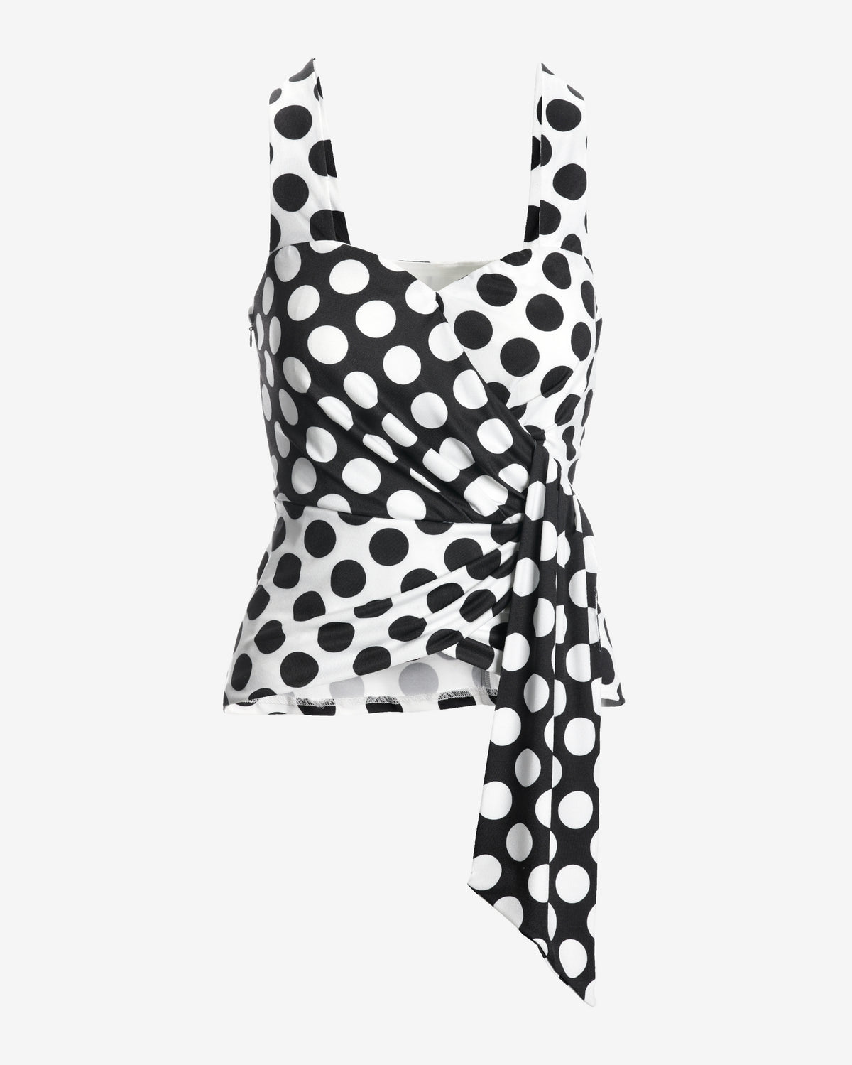 So Chic Polka Dot Top Black/white