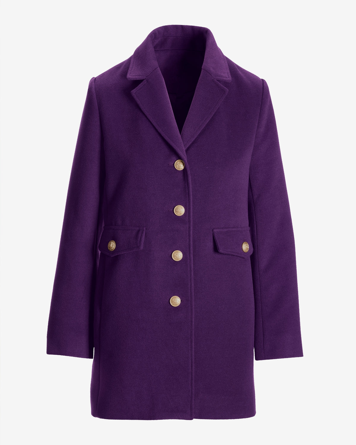 Classic Tailored Coat Purple