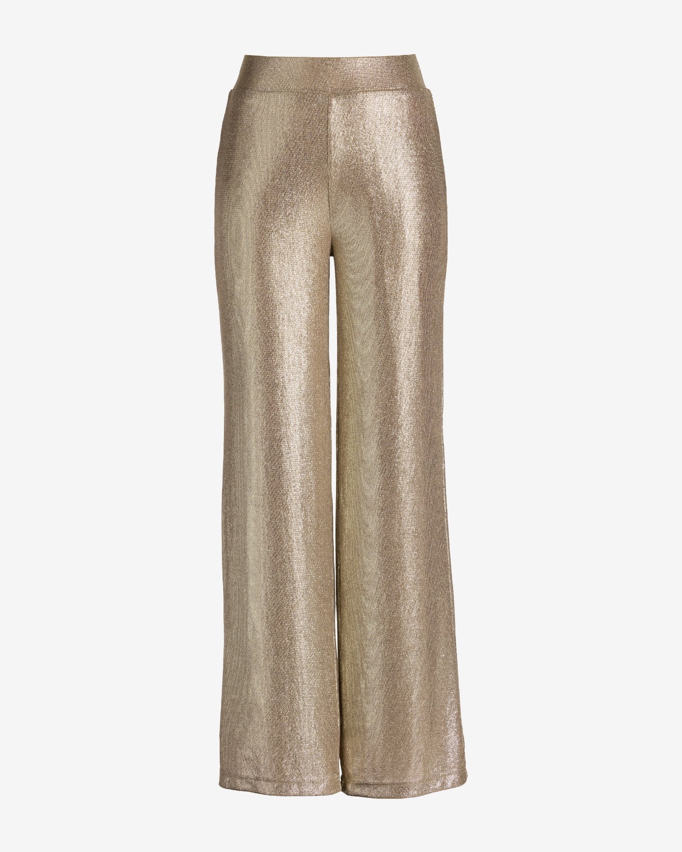 Wide Leg Shimmer Pant Light Gold